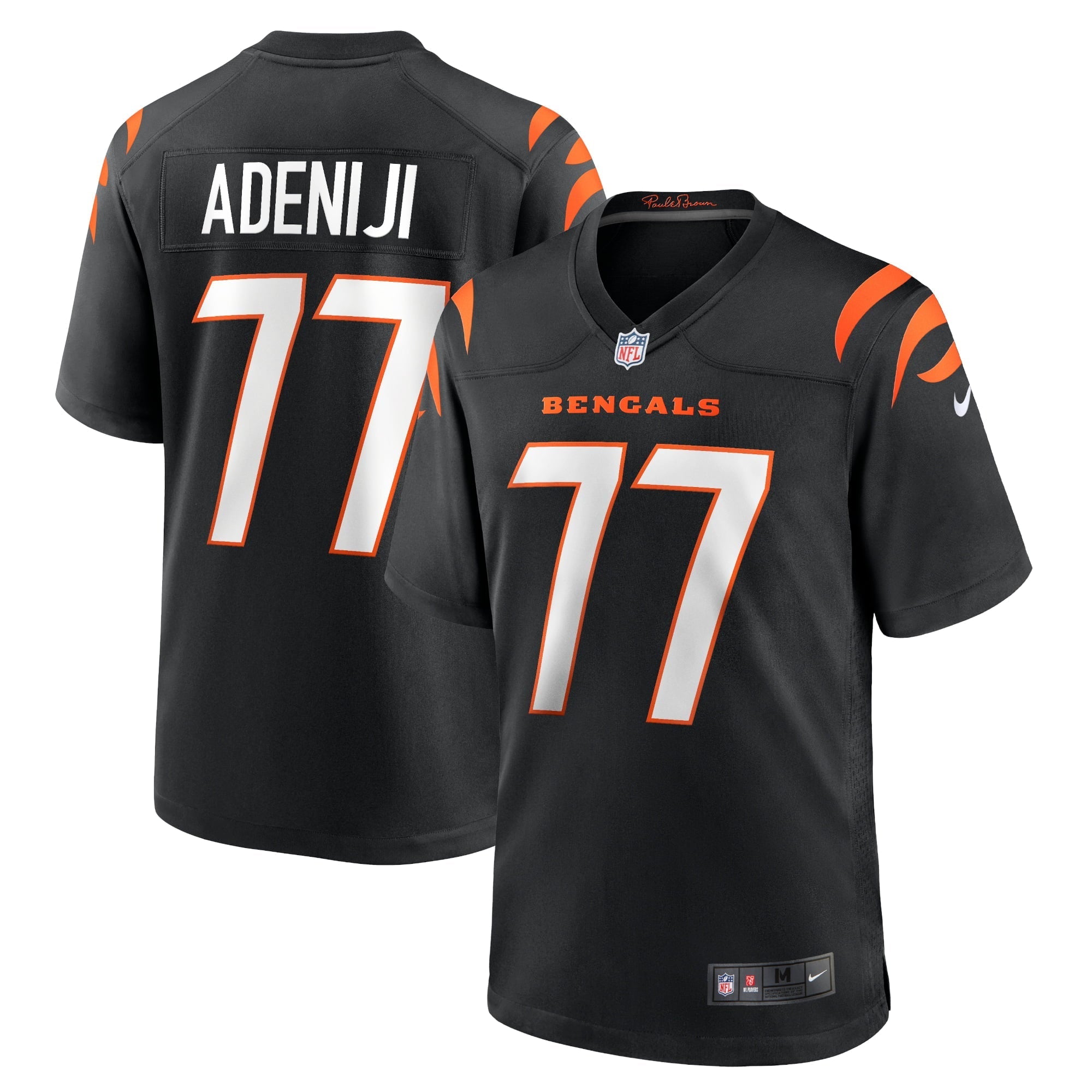 Men's Nike Hakeem Adeniji Black Cincinnati Bengals Game Jersey