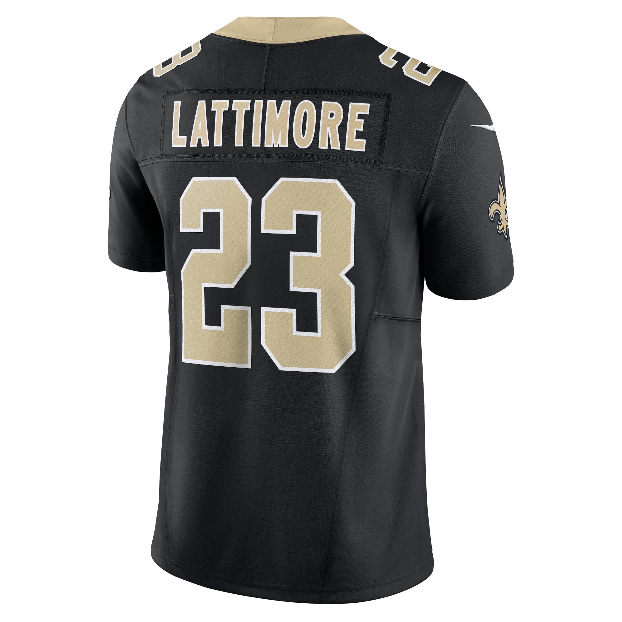 Men's Nike Marshon Lattimore Black New Orleans Saints Vapor F.U.S.E. Limited Jersey