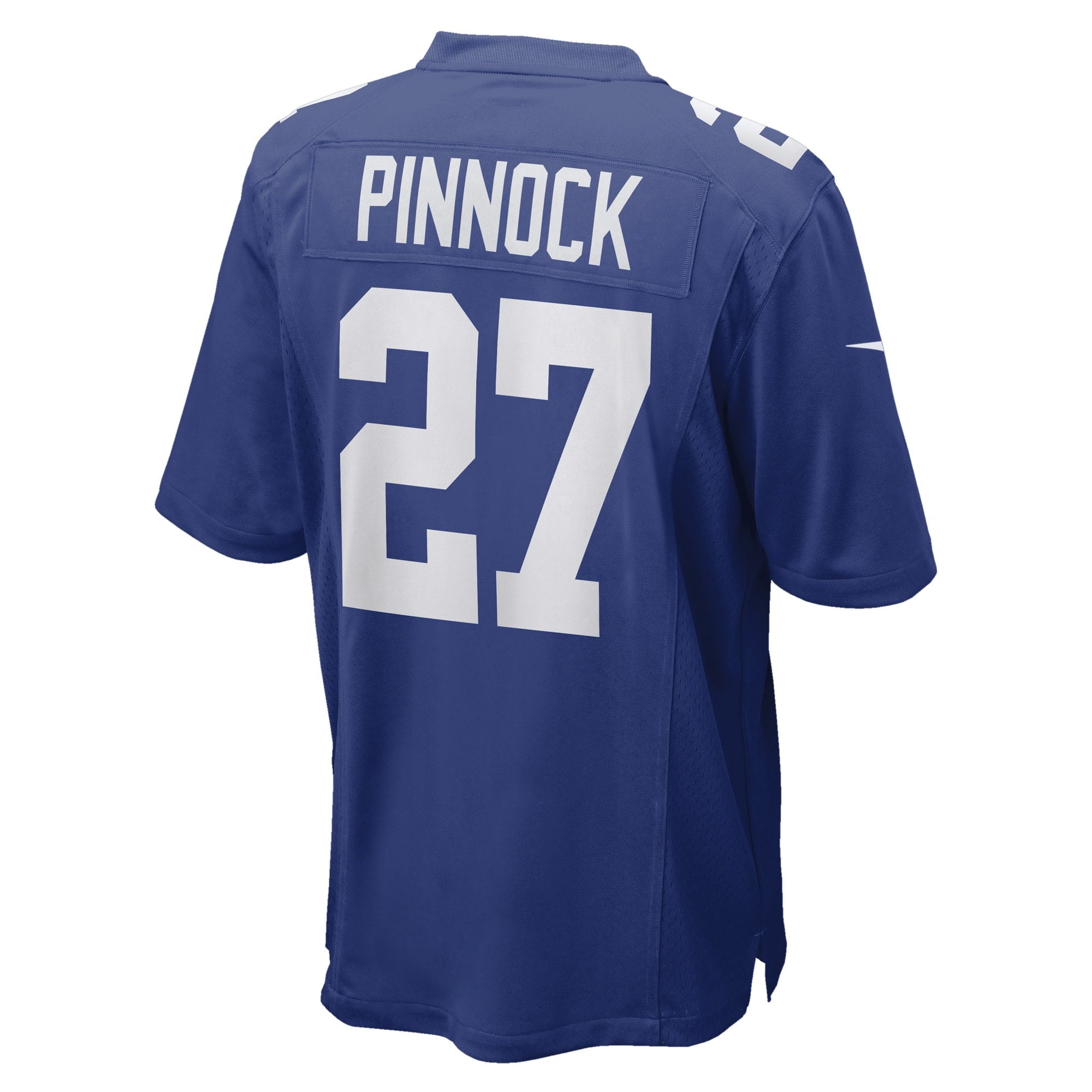 Men's Nike Jason Pinnock Royal New York Giants Game Player Jersey