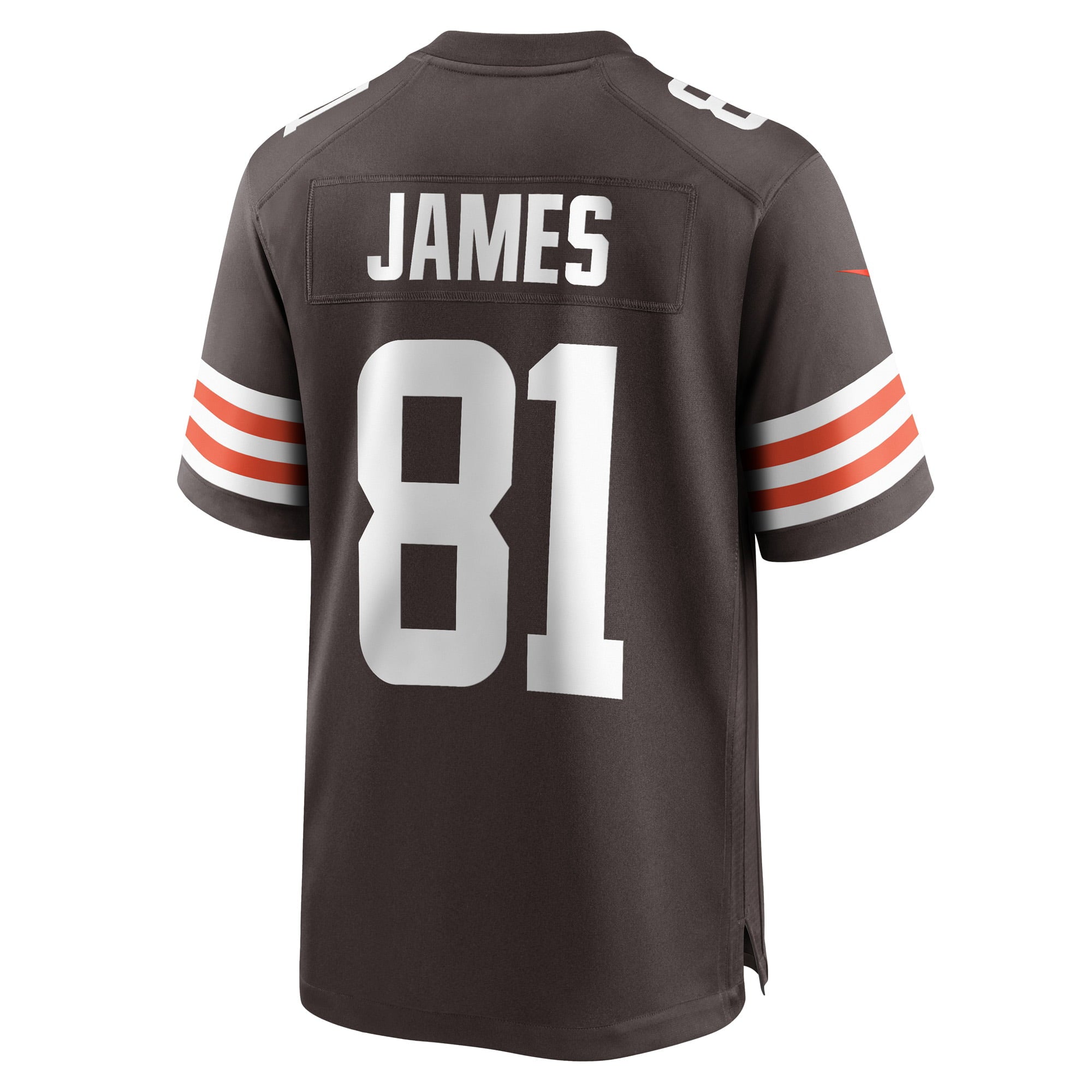 Men's Nike Jesse James Brown Cleveland Browns Game Player Jersey