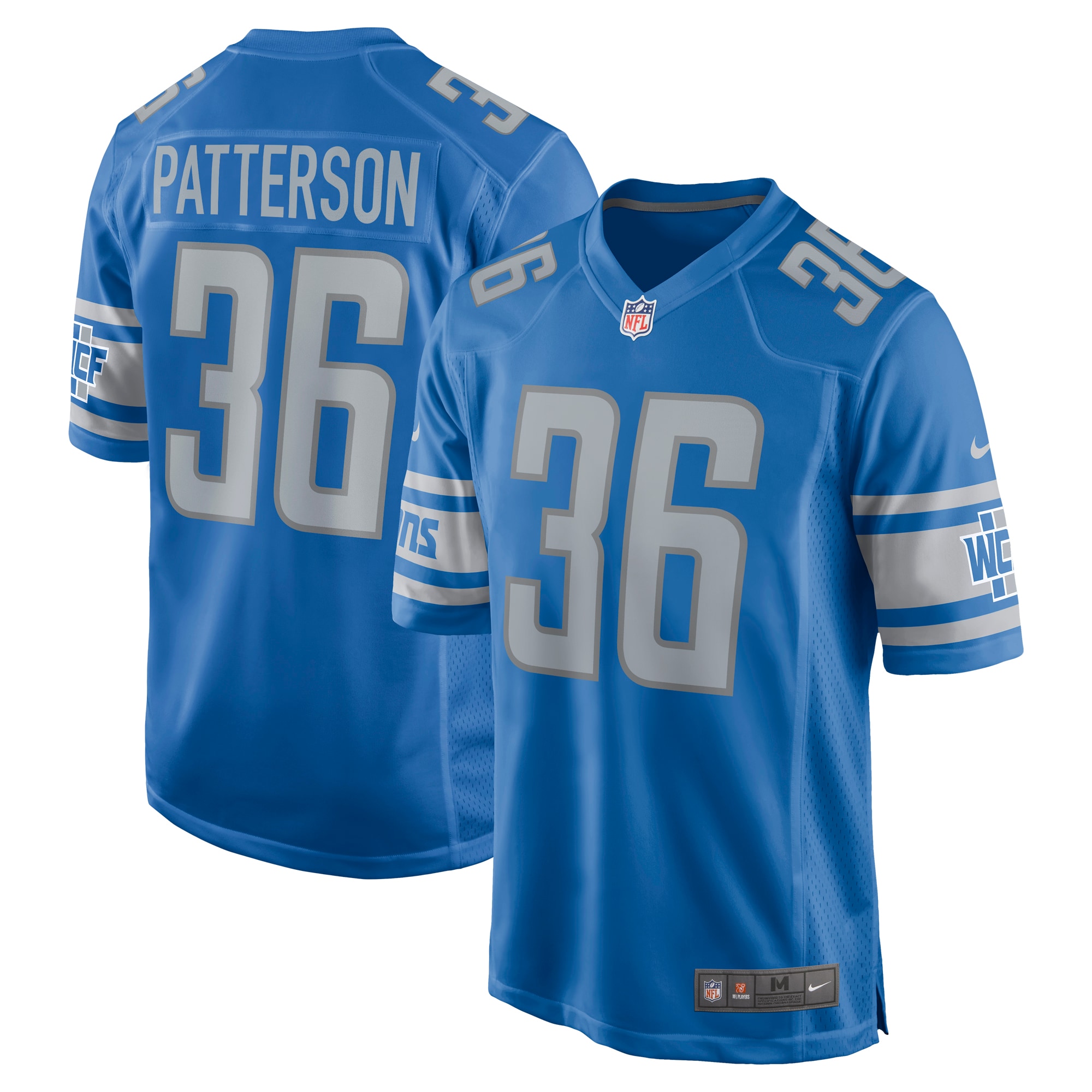 Riley Patterson Detroit Lions Nike Team Game Jersey - Blue