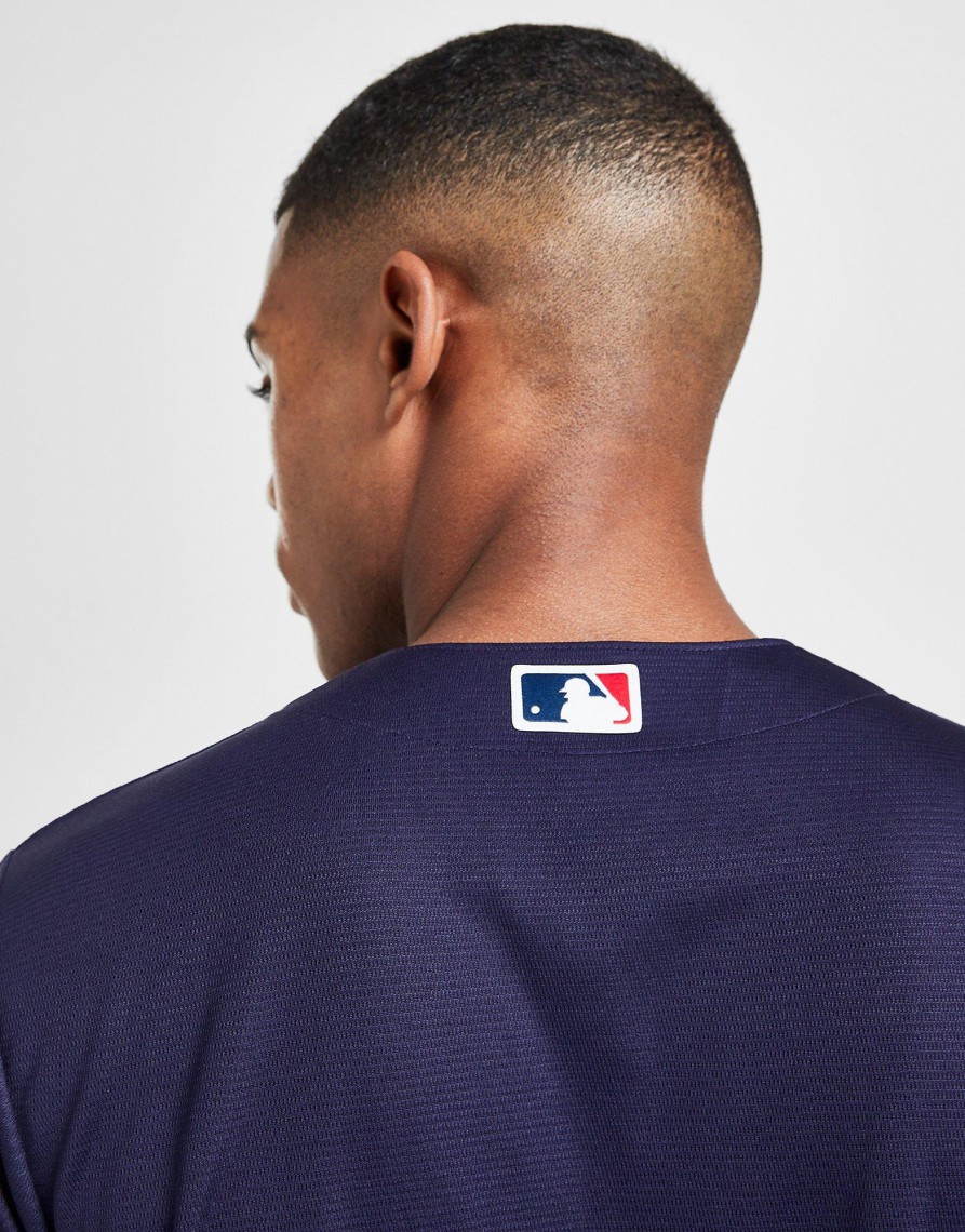 Discount Nike MLB Boston Red Sox Alternate Jersey Blå S