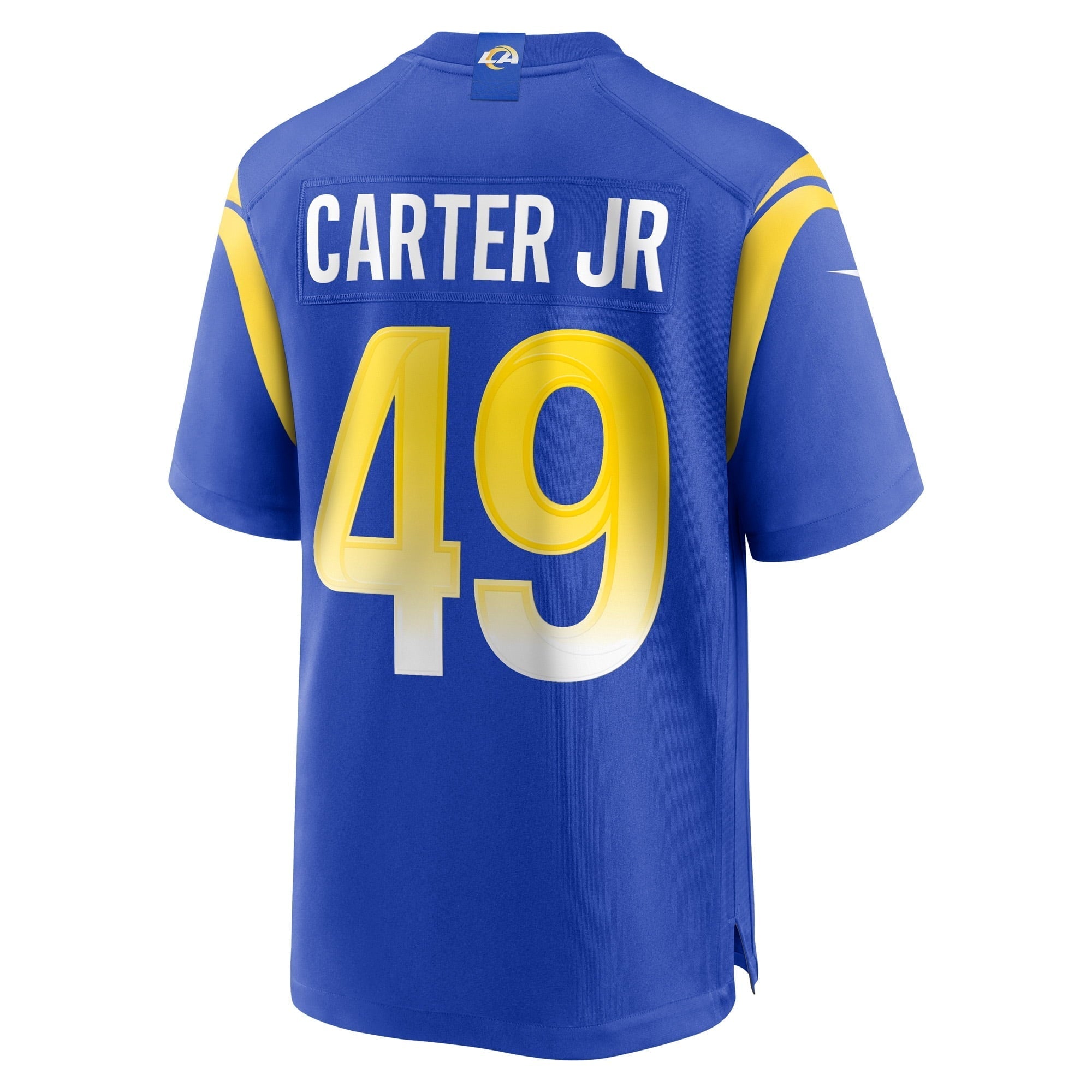 Men's Nike Roger Carter Jr. Royal Los Angeles Rams Game Player Jersey