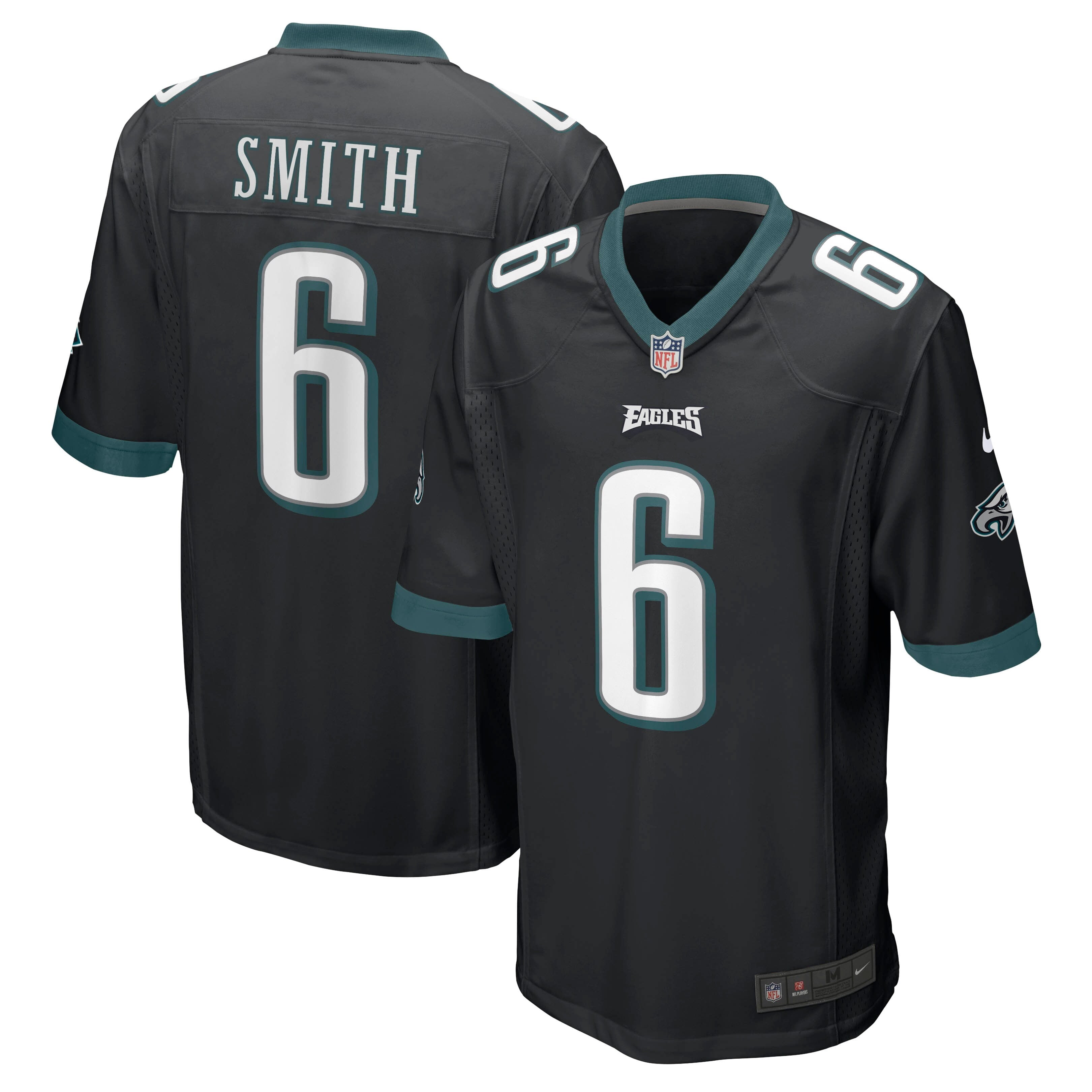 Men's Nike DeVonta Smith Black Philadelphia Eagles Game Jersey