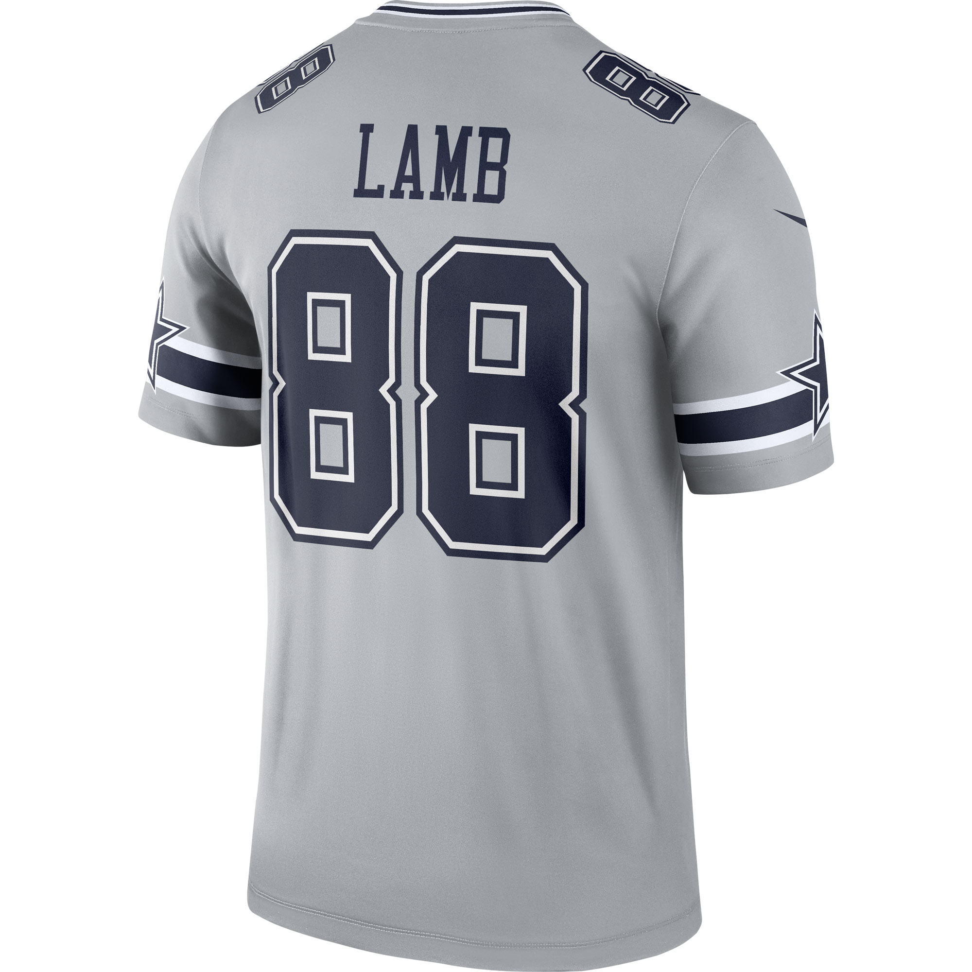 CeeDee Lamb Dallas Cowboys Nike Inverted Legend Jersey - Gray