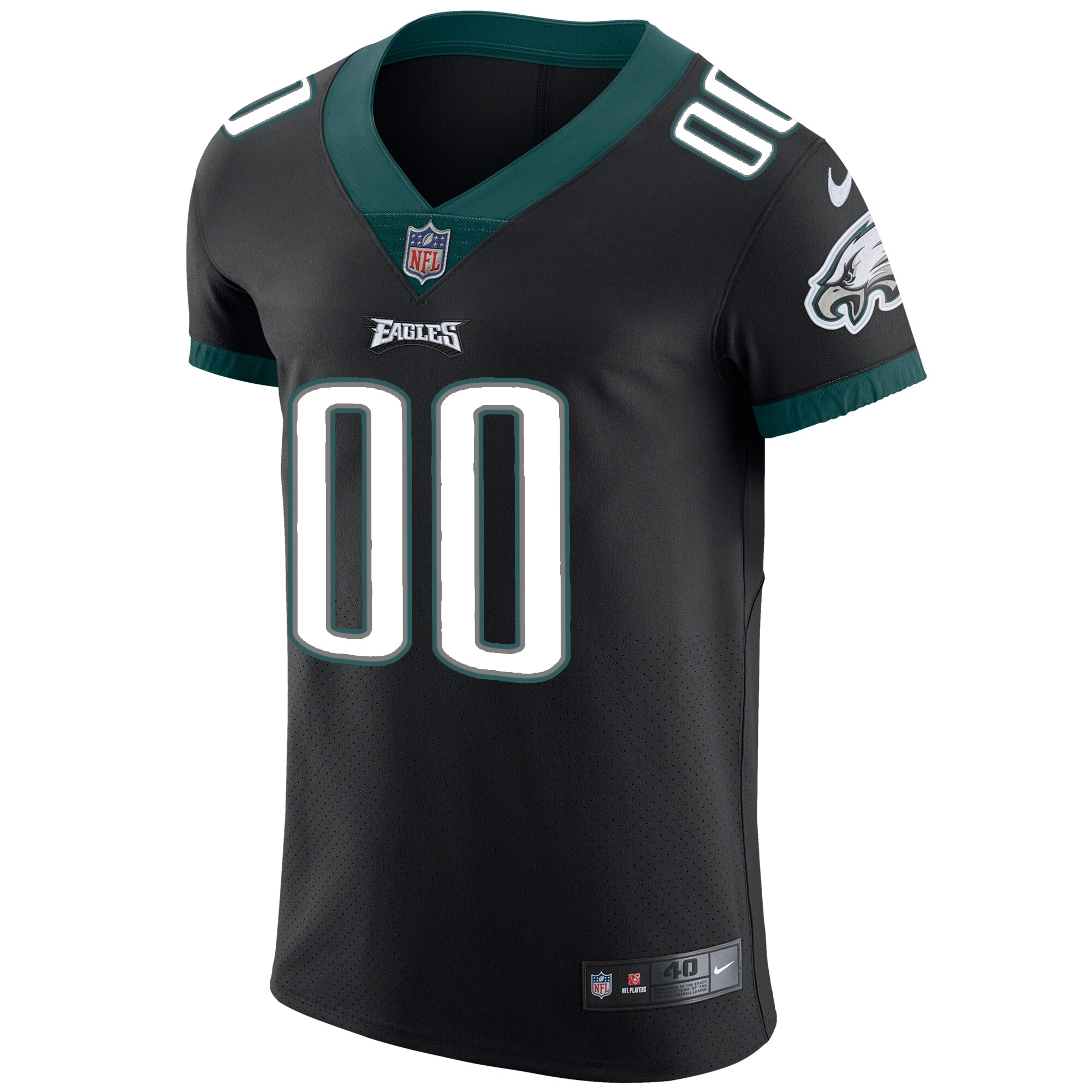 Philadelphia Eagles Nike Vapor Untouchable Custom Elite Jersey - Black
