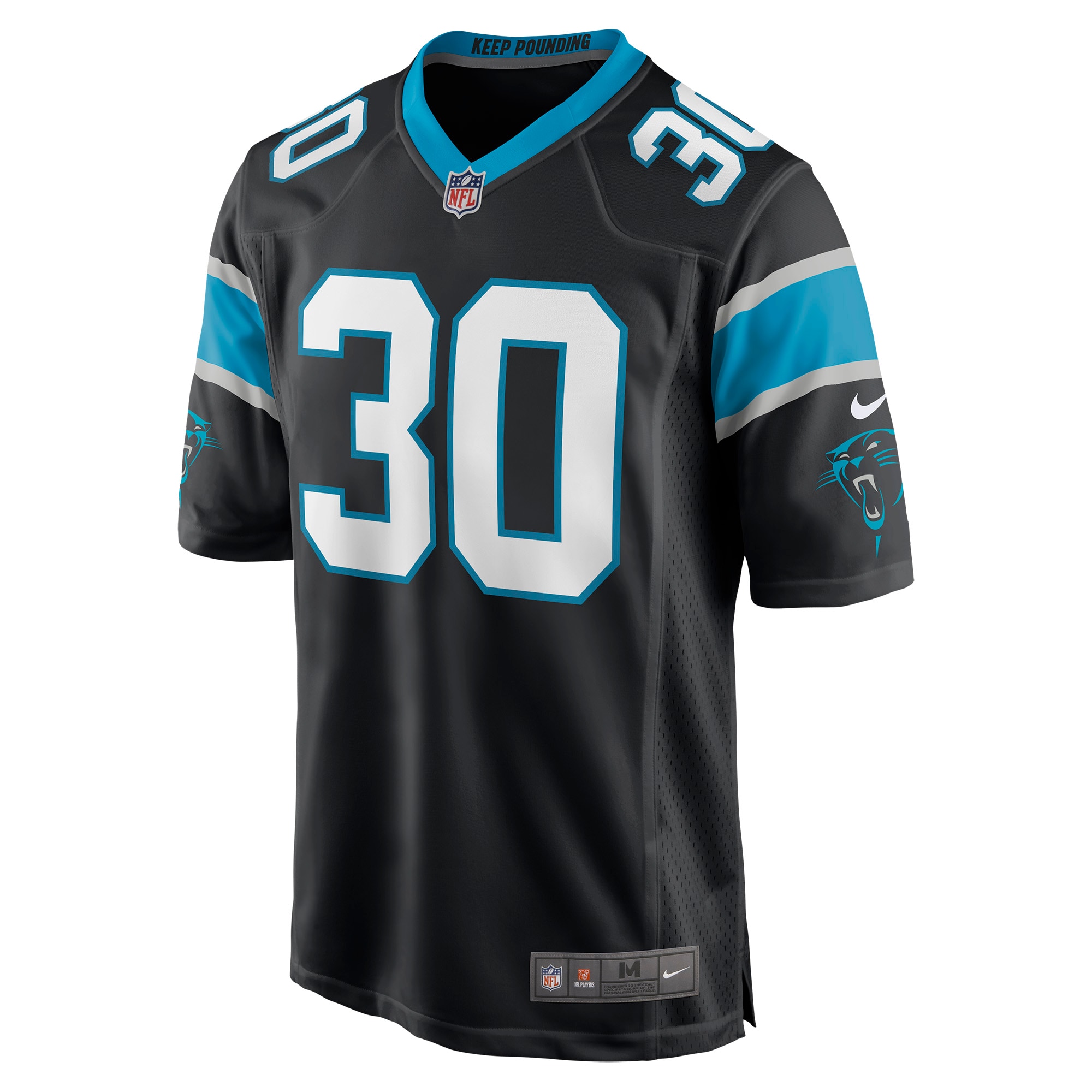 Chuba Hubbard Carolina Panthers Nike Game Jersey - Black