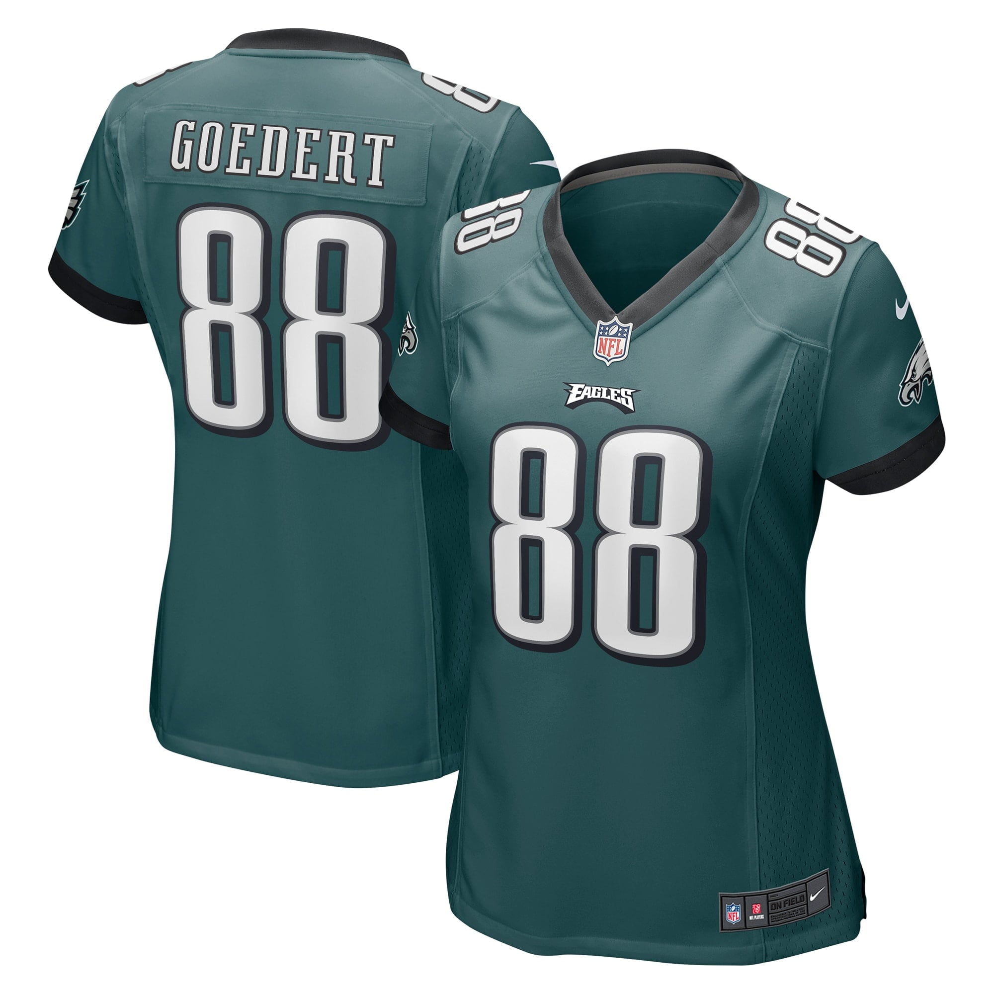 Women's Nike Dallas Goedert Midnight Green Philadelphia Eagles Game Jersey
