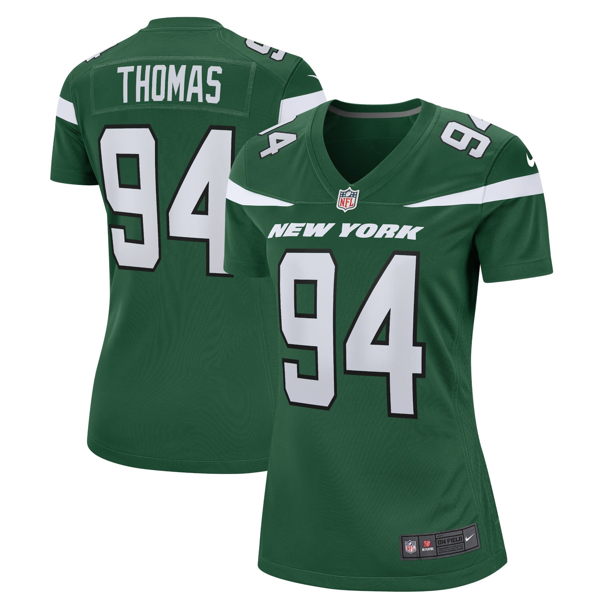 Women's Nike Solomon Thomas Gotham Green New York Jets Game Jersey