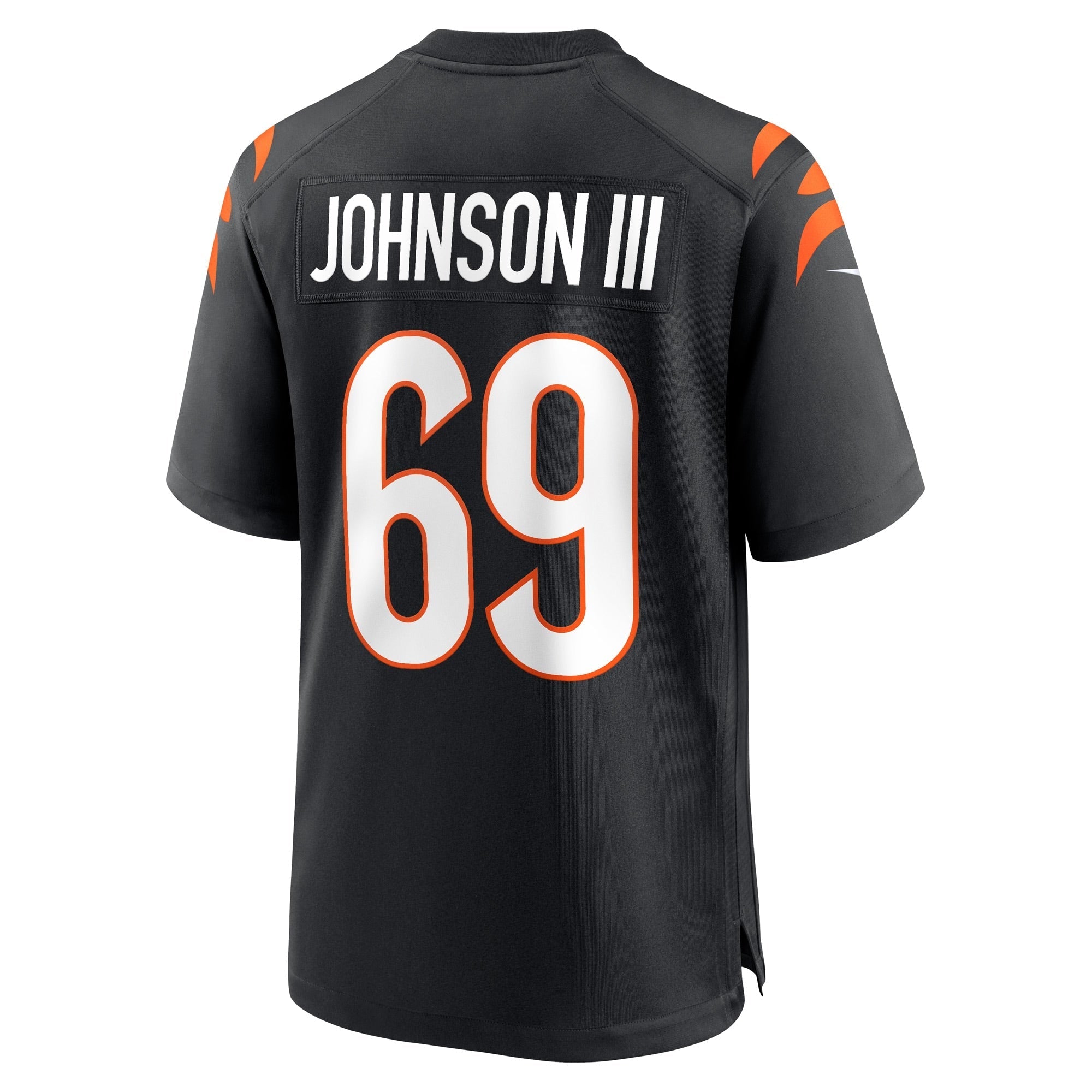 Men's Nike Raymond Johnson III Black Cincinnati Bengals Game Player Jersey