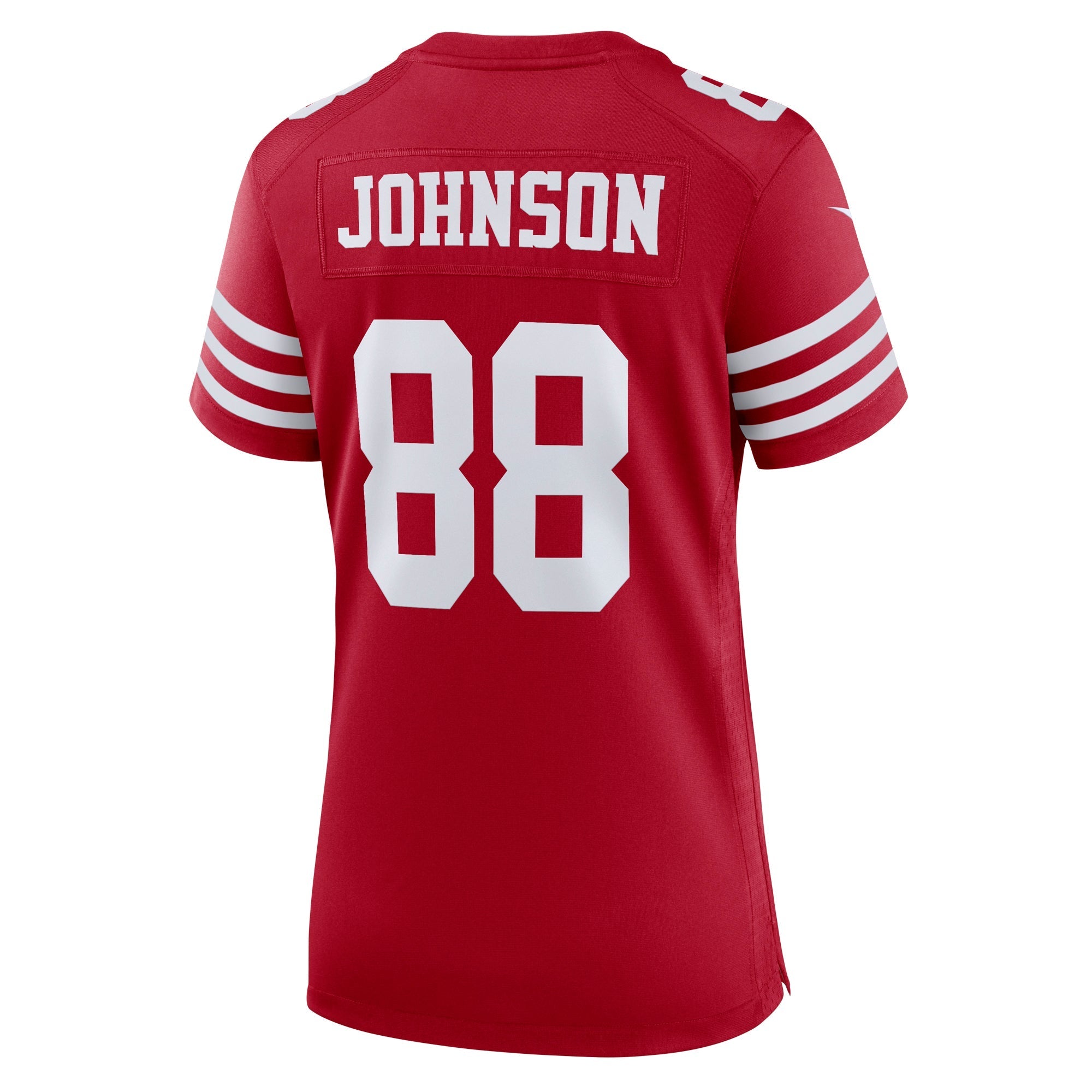 Women's Nike Tyron Johnson Scarlet San Francisco 49ers Team Game Jersey