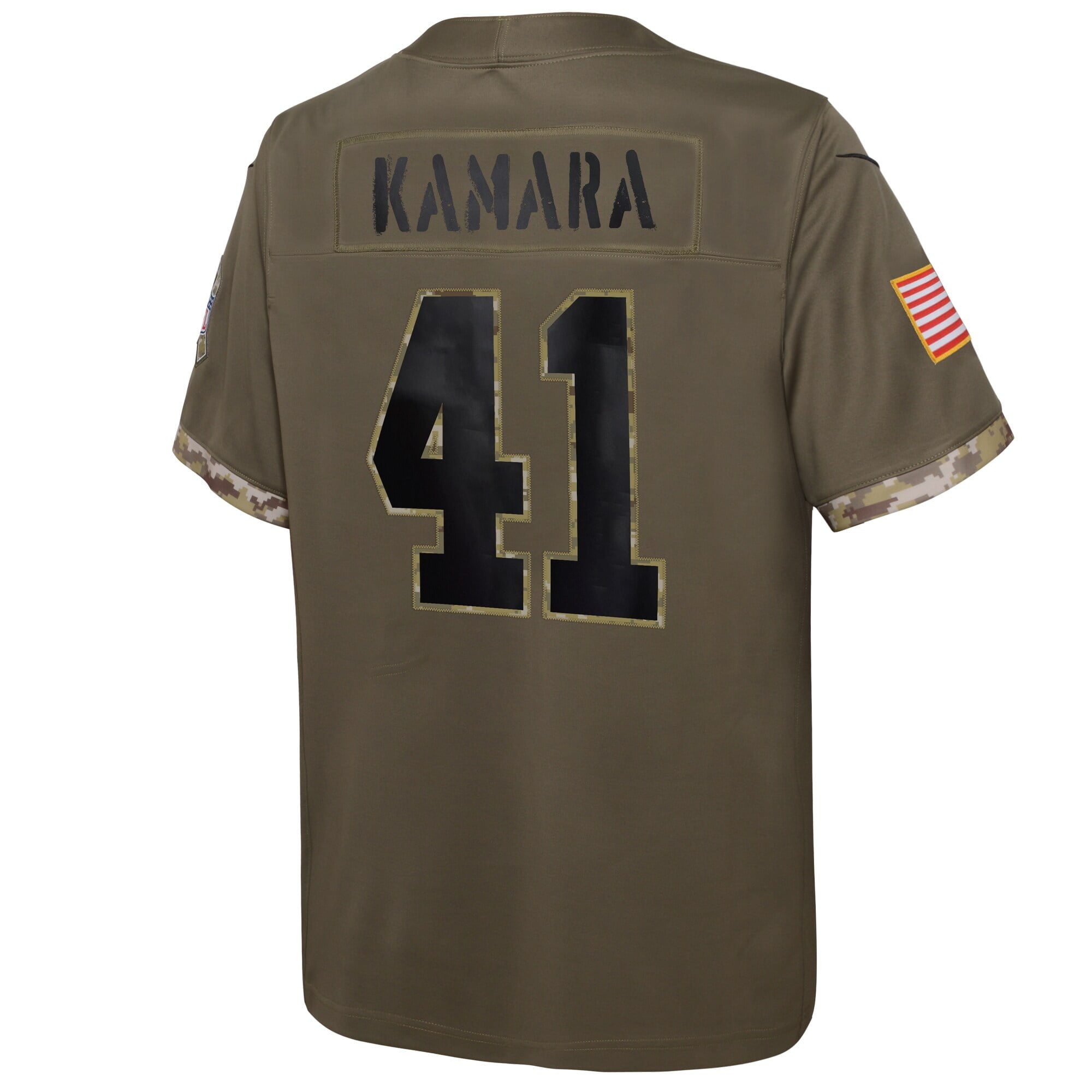 Youth Nike Alvin Kamara Olive New Orleans Saints 2022 Salute To Service Player Limited Jersey