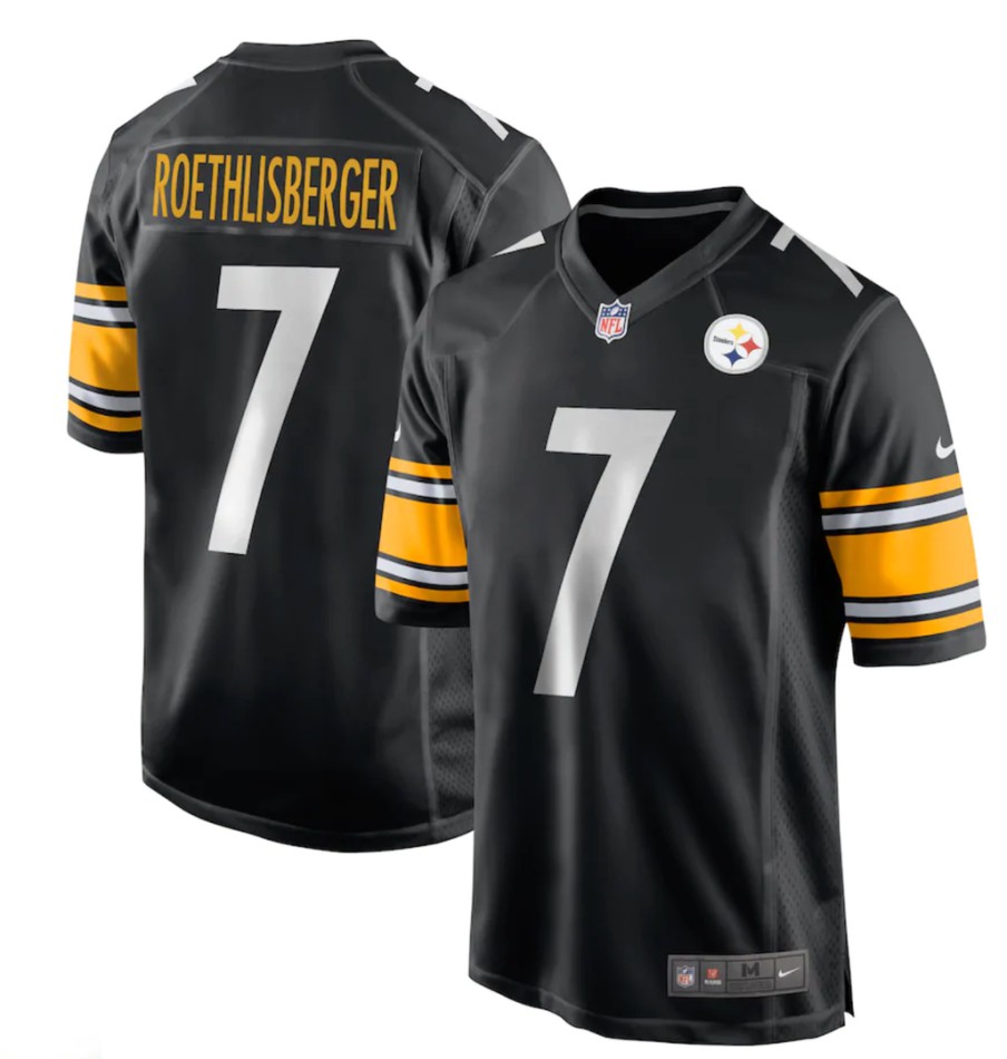 Clearance Nike Licensed NFL Pittsburg Steelers Roethlisberger Jersey Medium