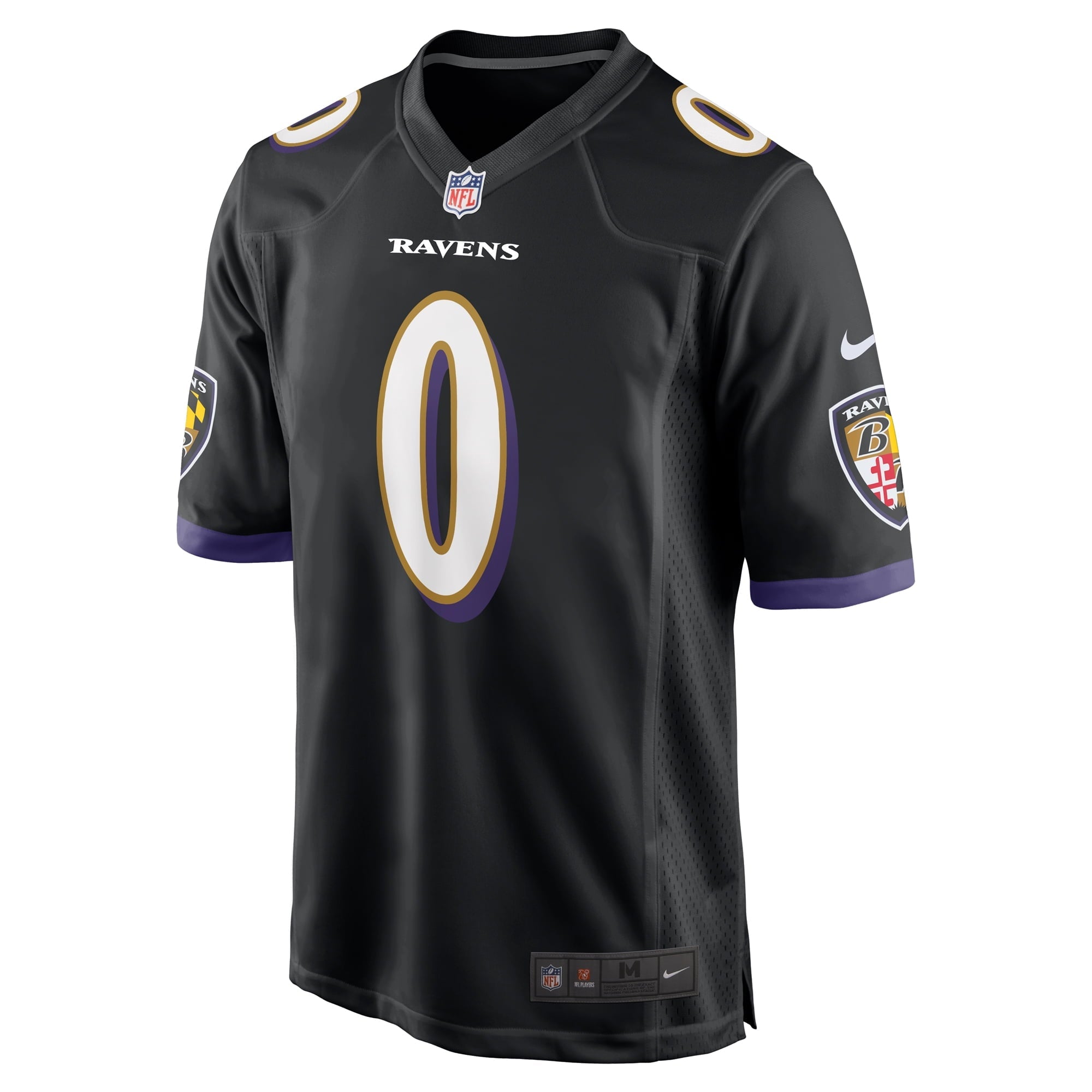 Men's Nike Roquan Smith Black Baltimore Ravens Team Game Jersey