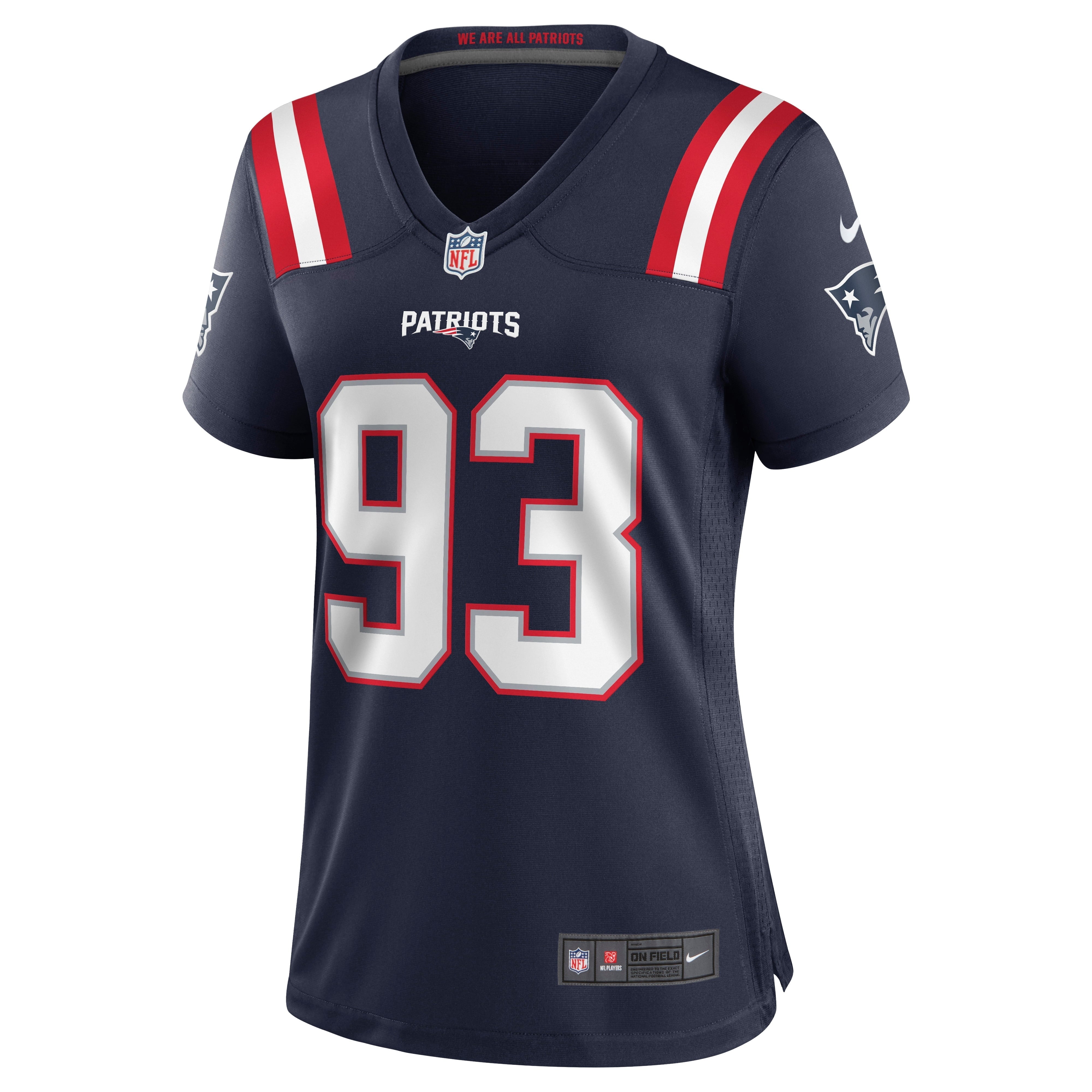 Women's Nike Lawrence Guy Navy New England Patriots Game Jersey