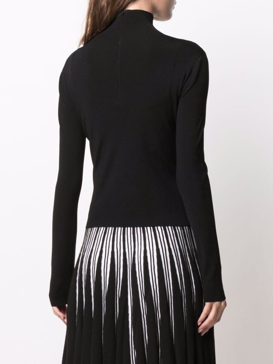 Sale Versace High neck jersey top 36