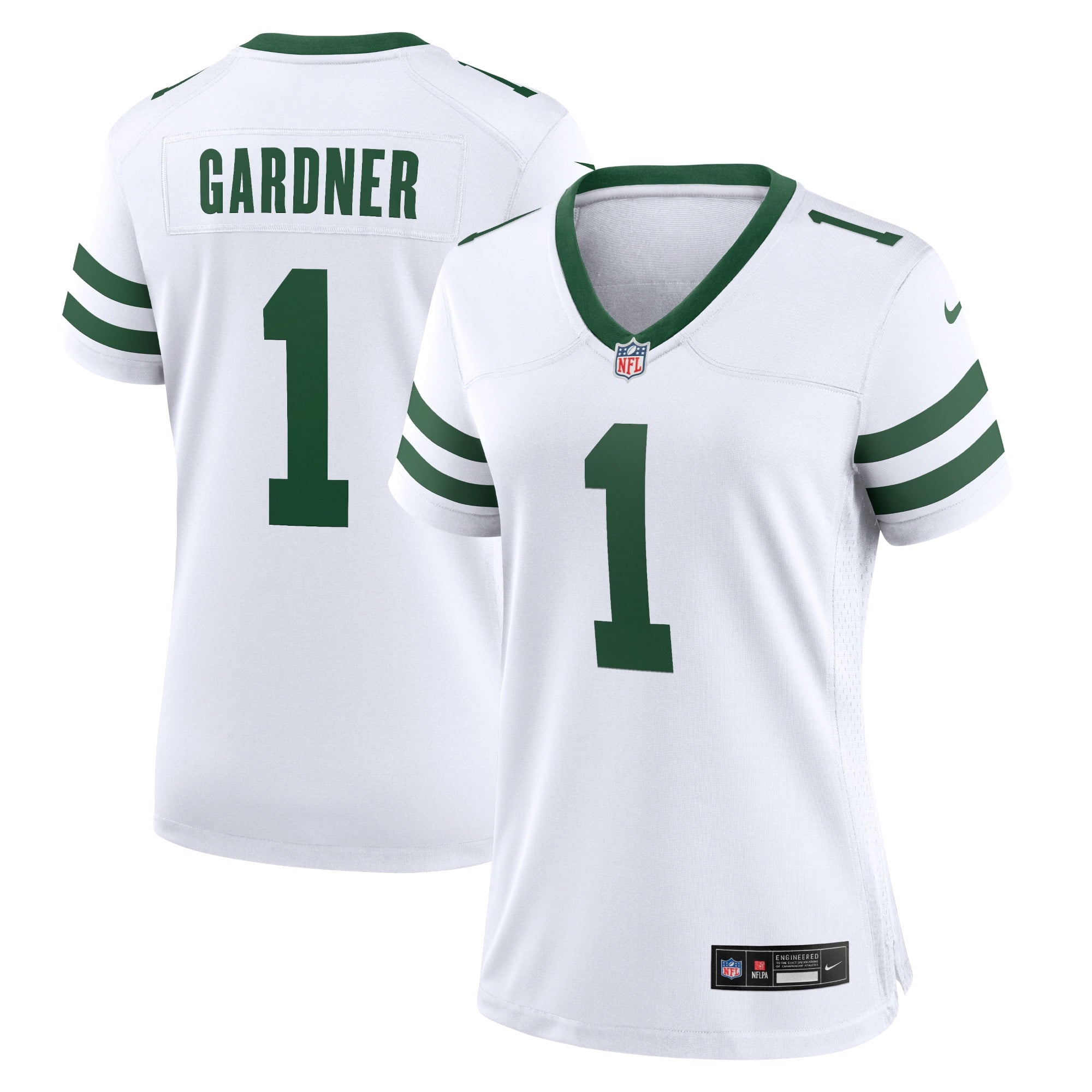 Women's Nike Ahmad Sauce Gardner White New York Jets Legacy Player Game Jersey