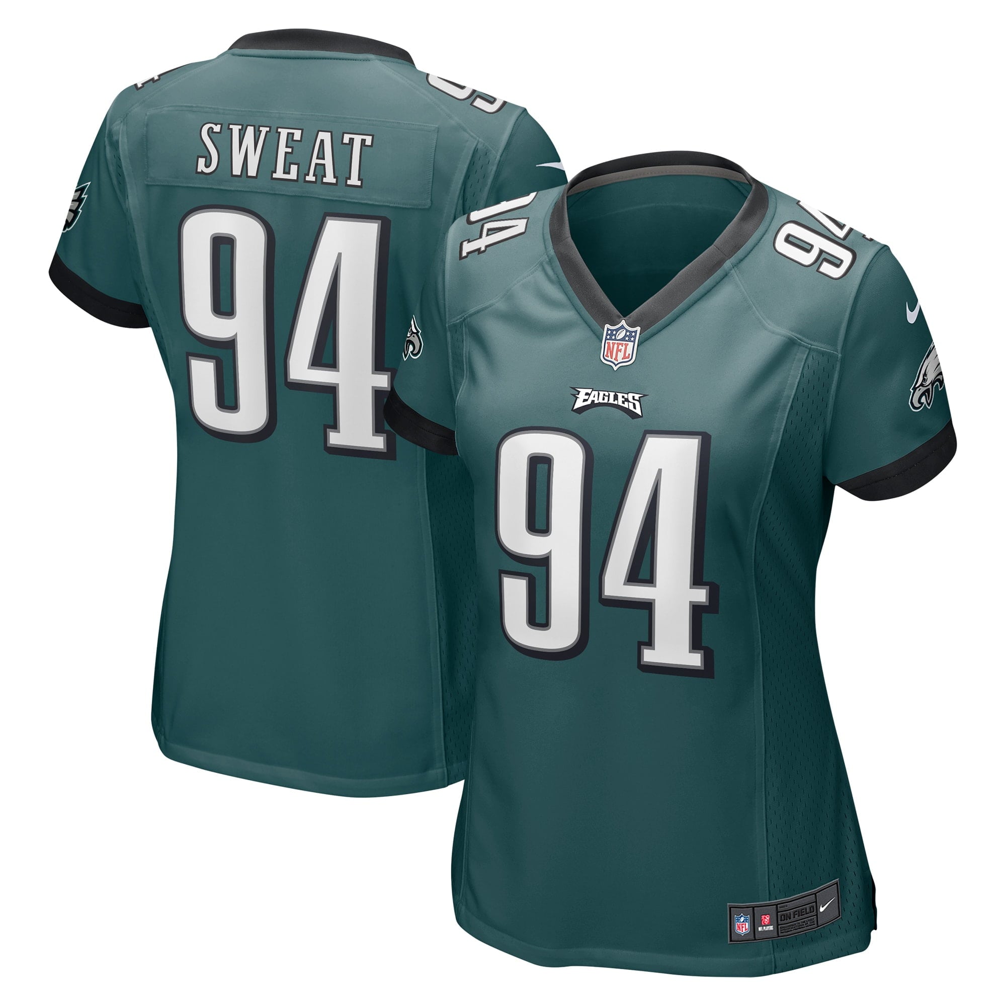 Women's Nike Josh Sweat Midnight Green Philadelphia Eagles Game Jersey