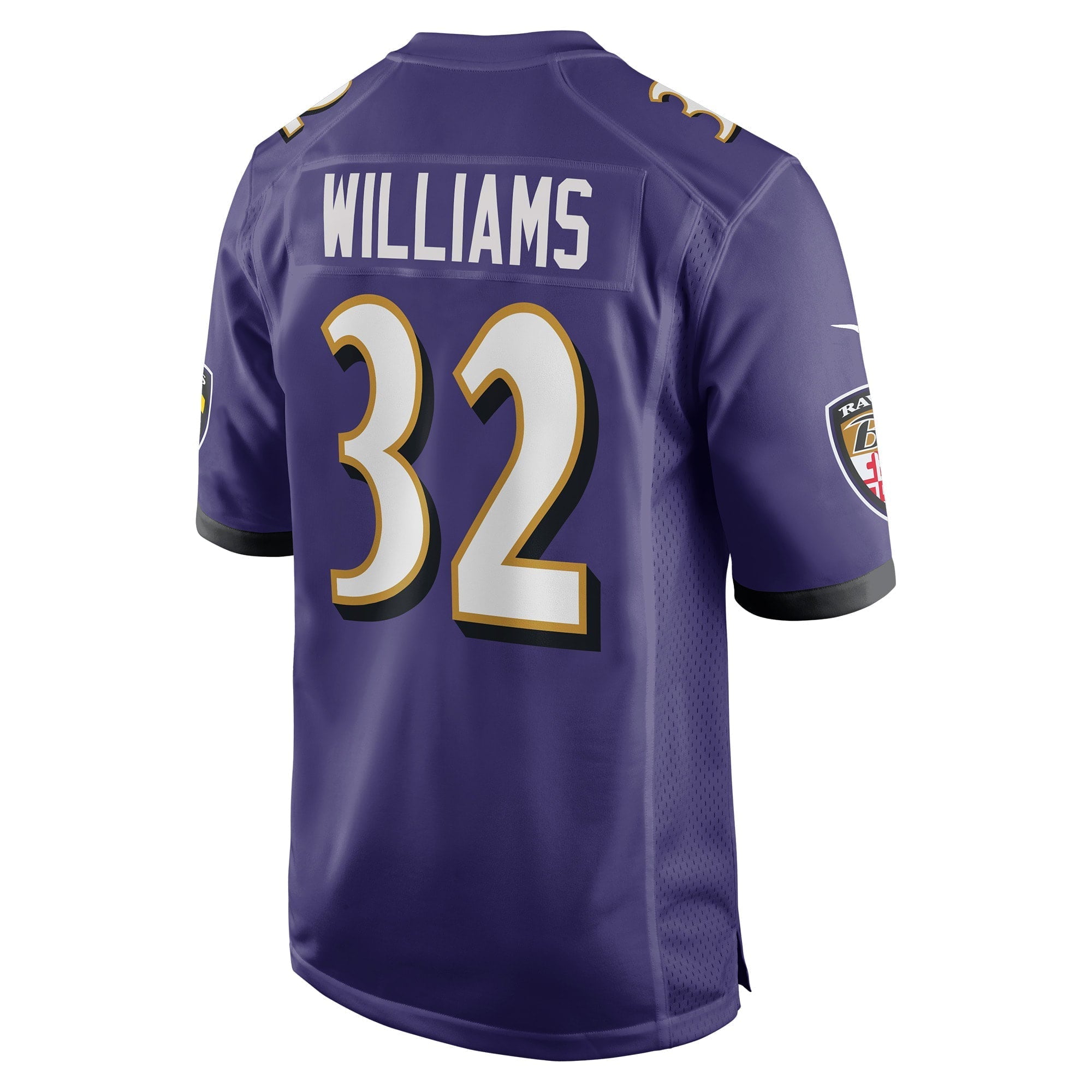 Men's Nike Marcus Williams Purple Baltimore Ravens Game Jersey