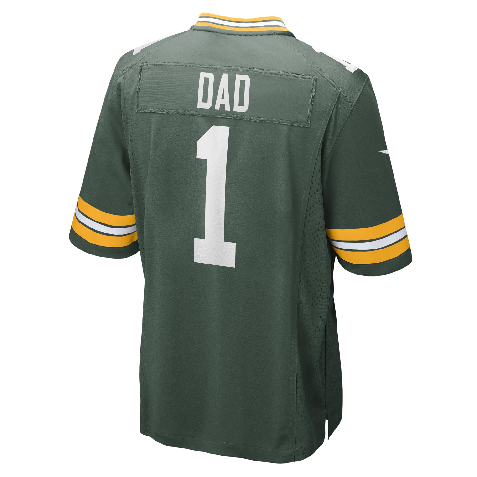 Men's Nike Number 1 Dad Green Green Bay Packers Game Jersey