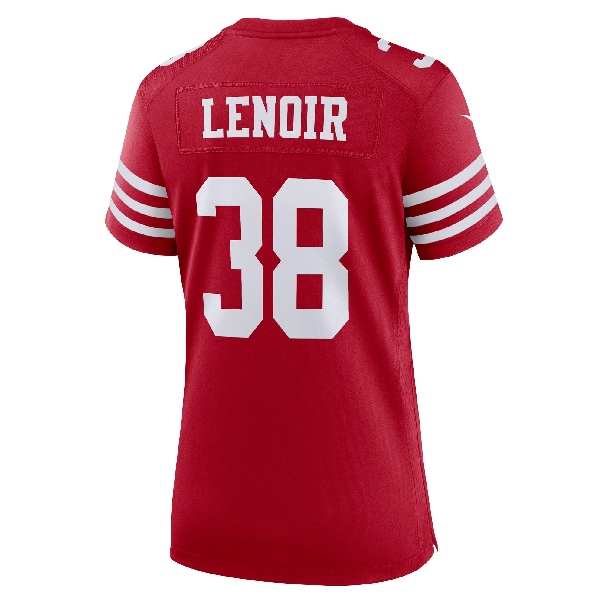 Women's Nike Deommodore Lenoir Scarlet San Francisco 49ers Game Player Jersey