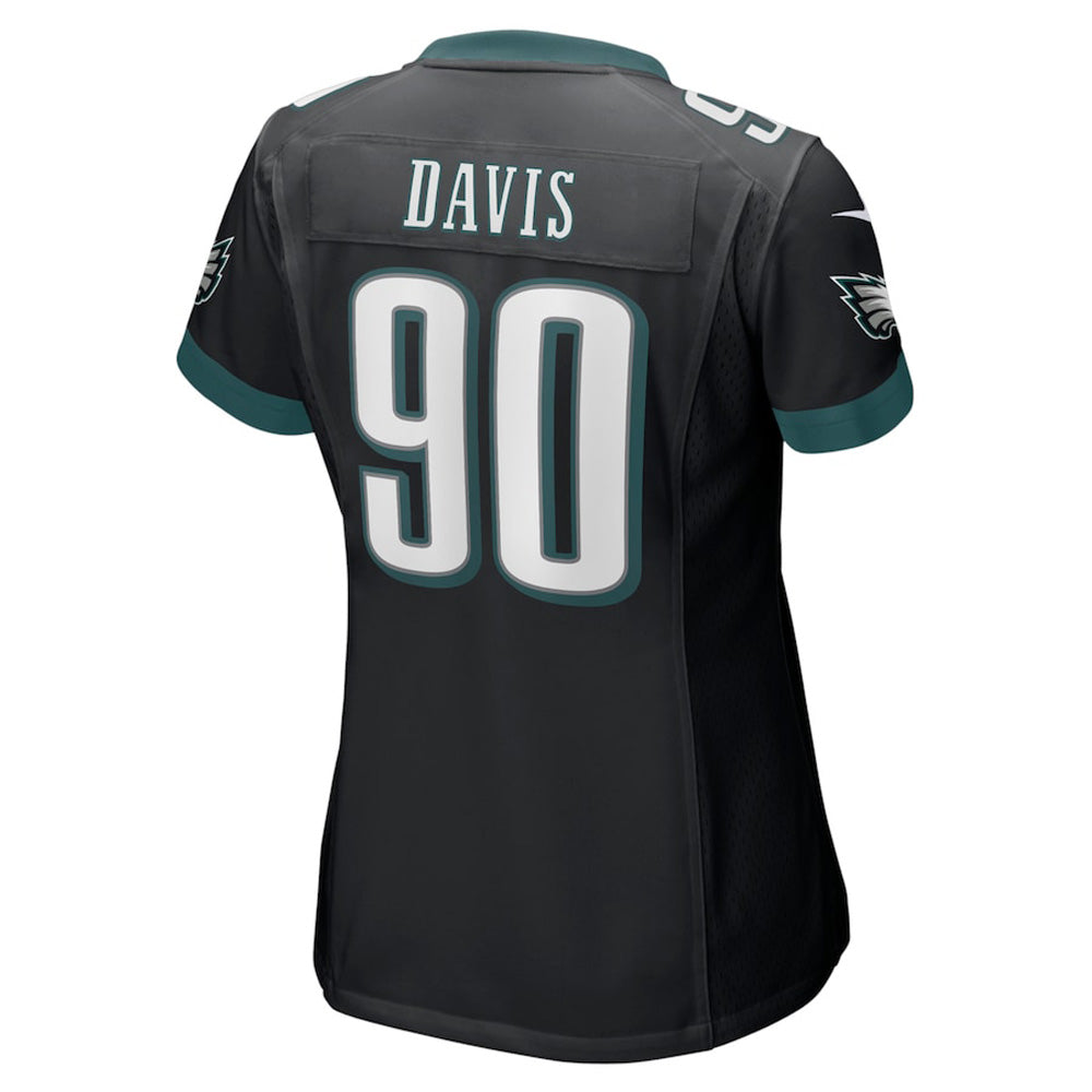 Women's Philadelphia Eagles Jordan Davis Game Jersey - Black