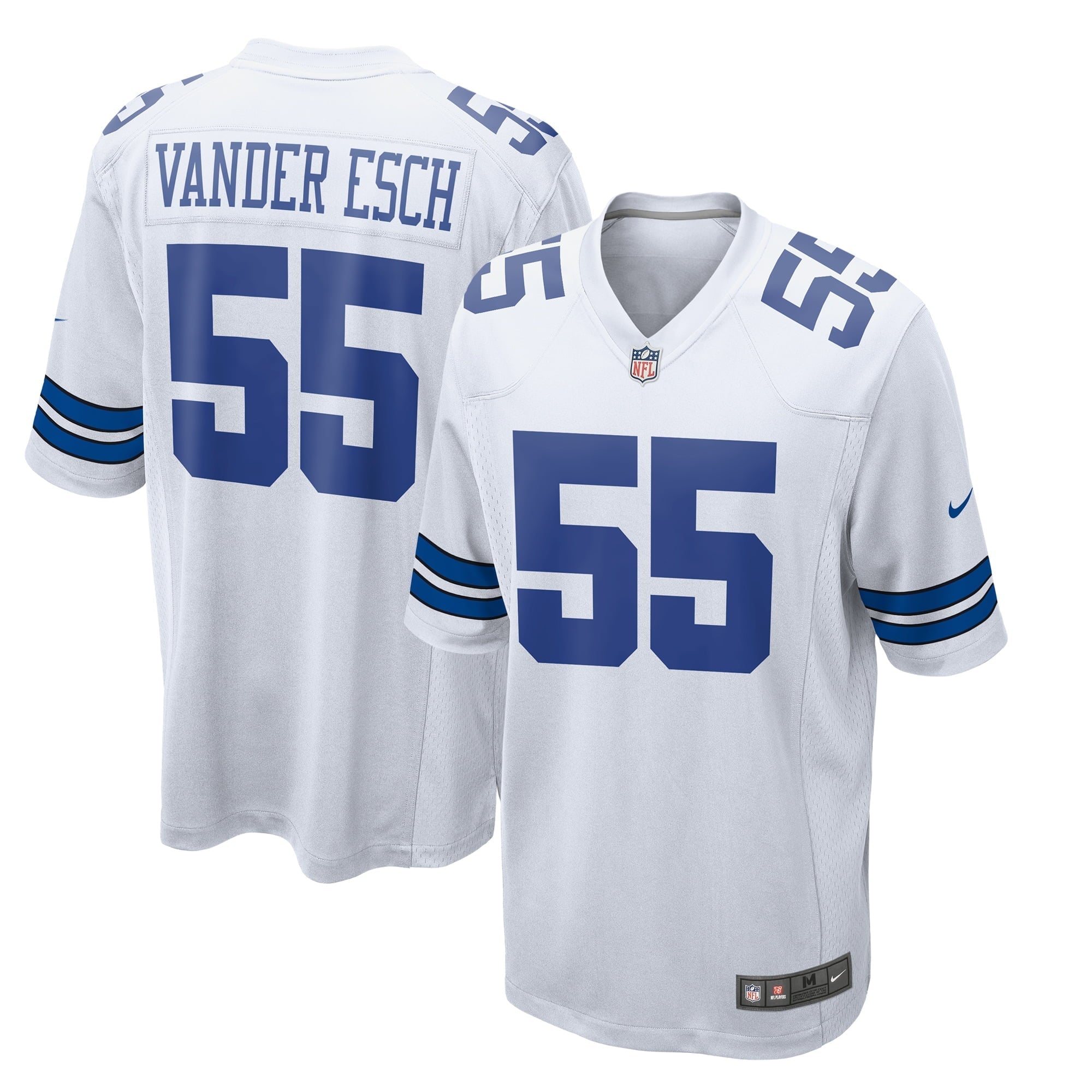 Men's Nike Leighton Vander Esch White Dallas Cowboys Team Game Jersey