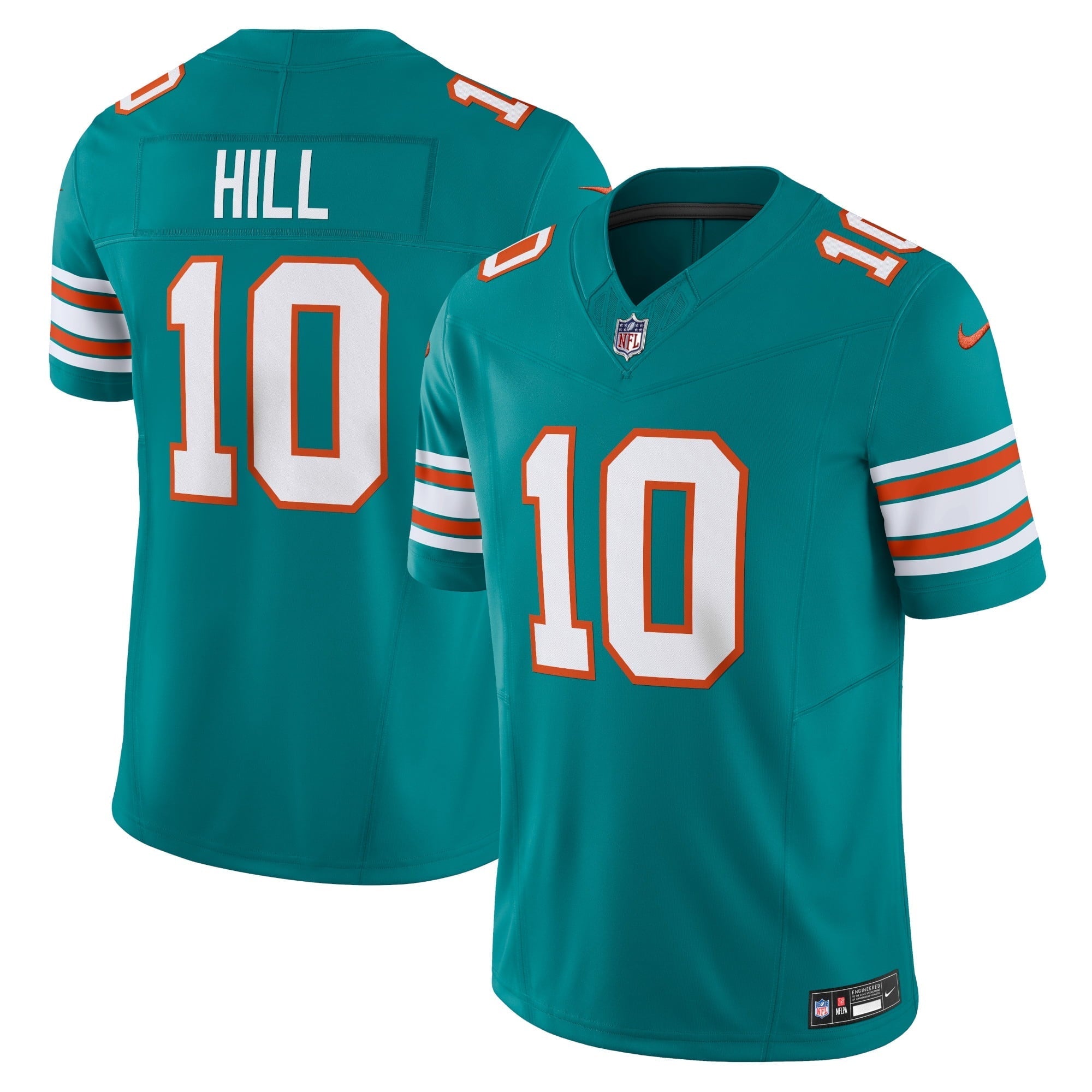 Men's Nike Tyreek Hill Aqua Miami Dolphins Alternate Vapor F.U.S.E. Limited Jersey