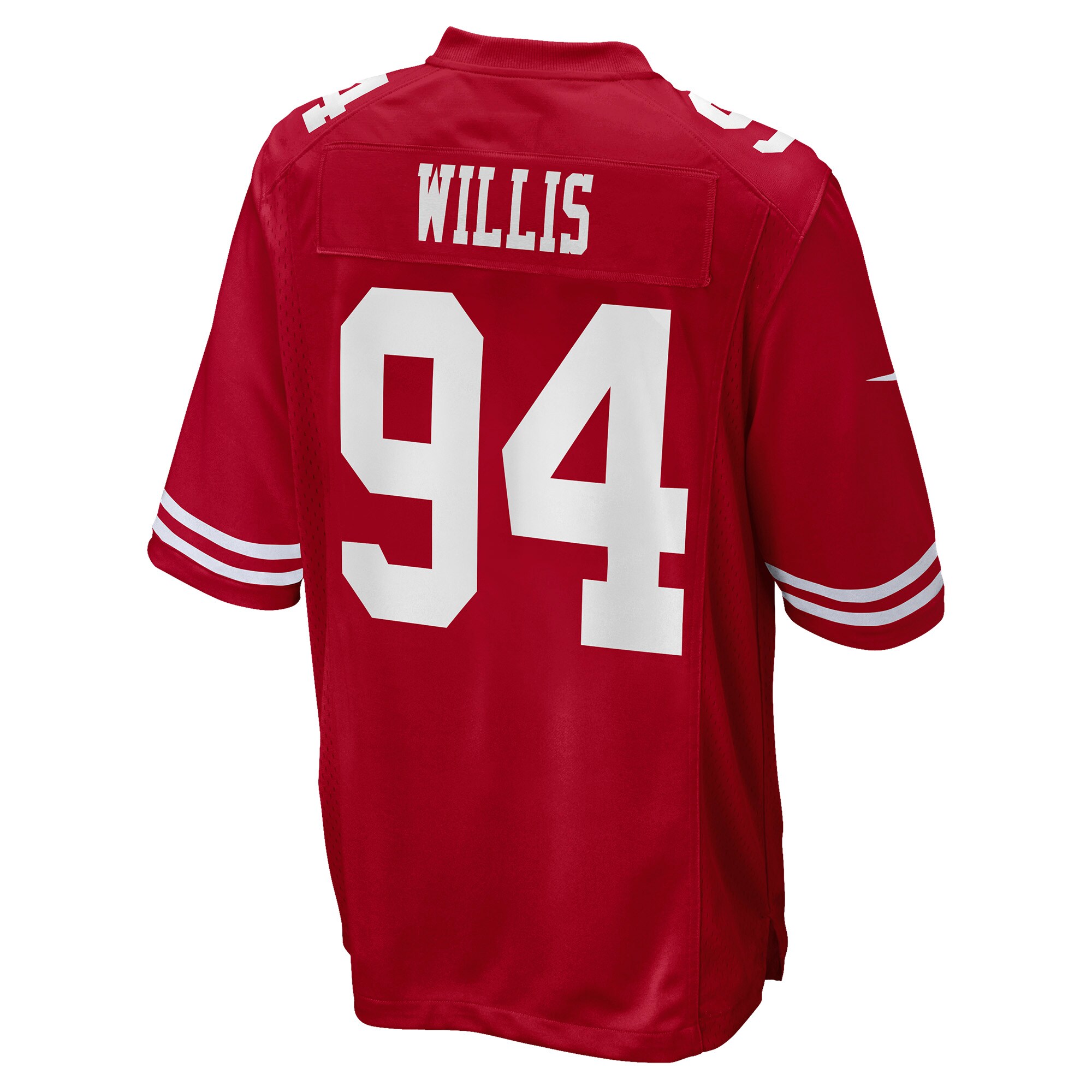 Jordans Willis San Francisco 49ers Nike Game Player Jersey - Scarlet