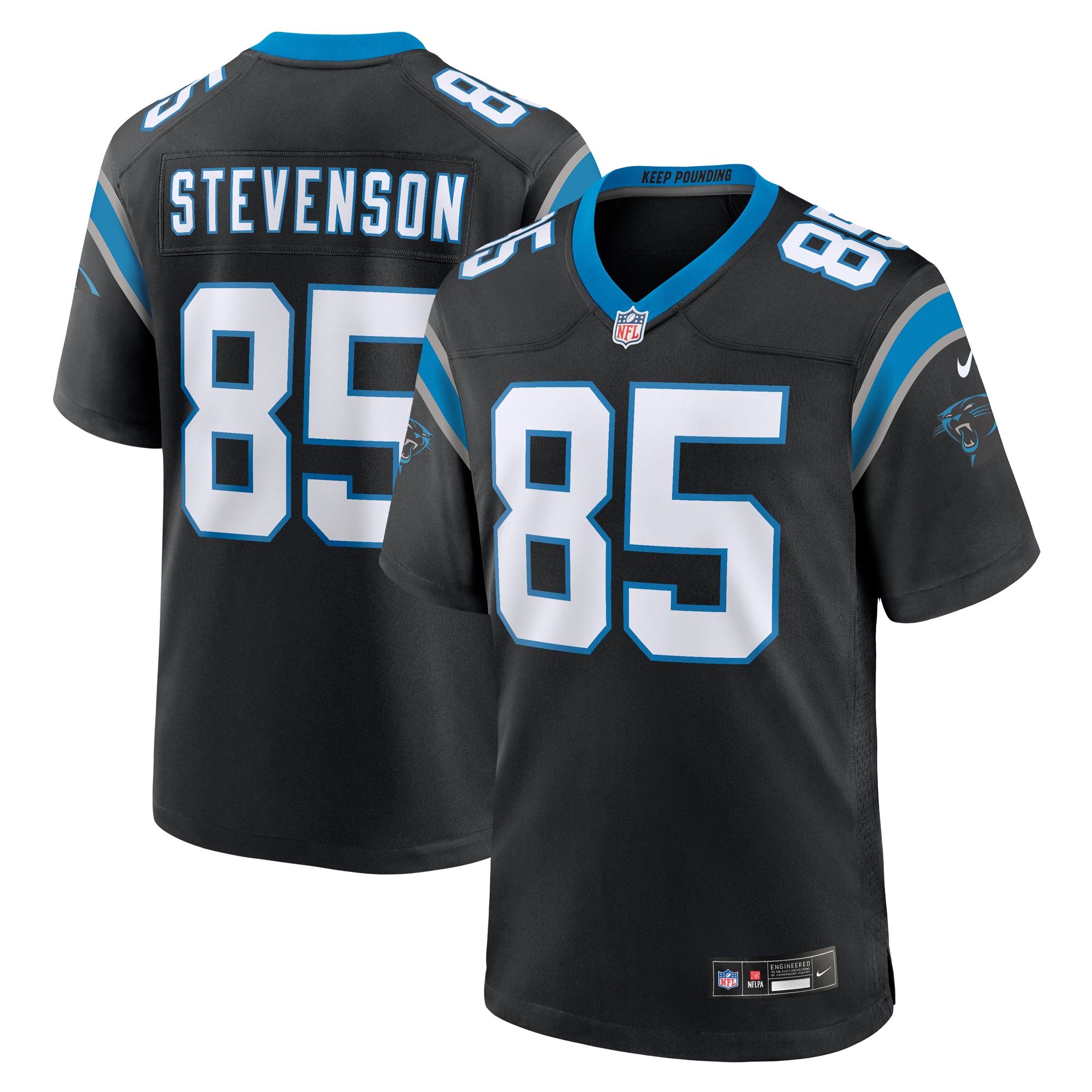 Marquez Stevenson Carolina Panthers Nike Team Game Jersey -  Black