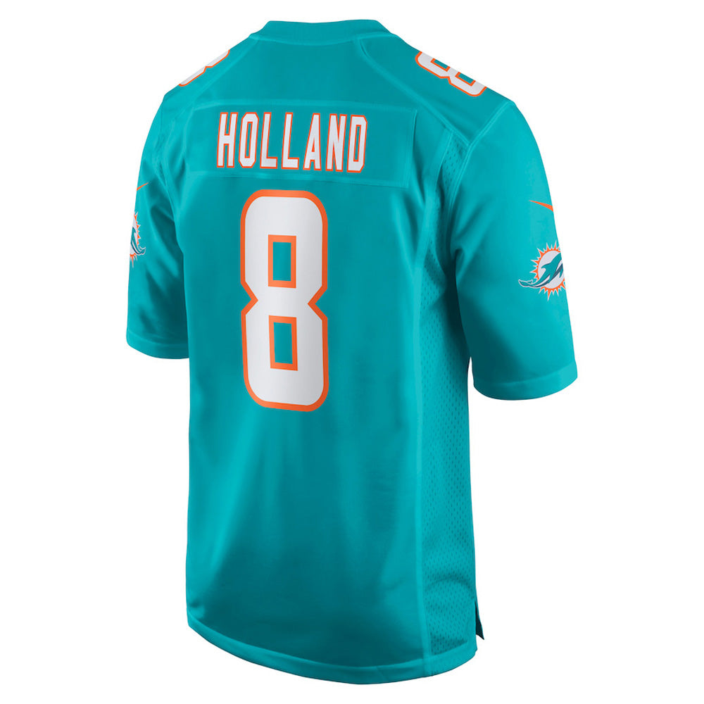 Youth Miami Dolphins Jevon Holland Game Jersey - Aqua