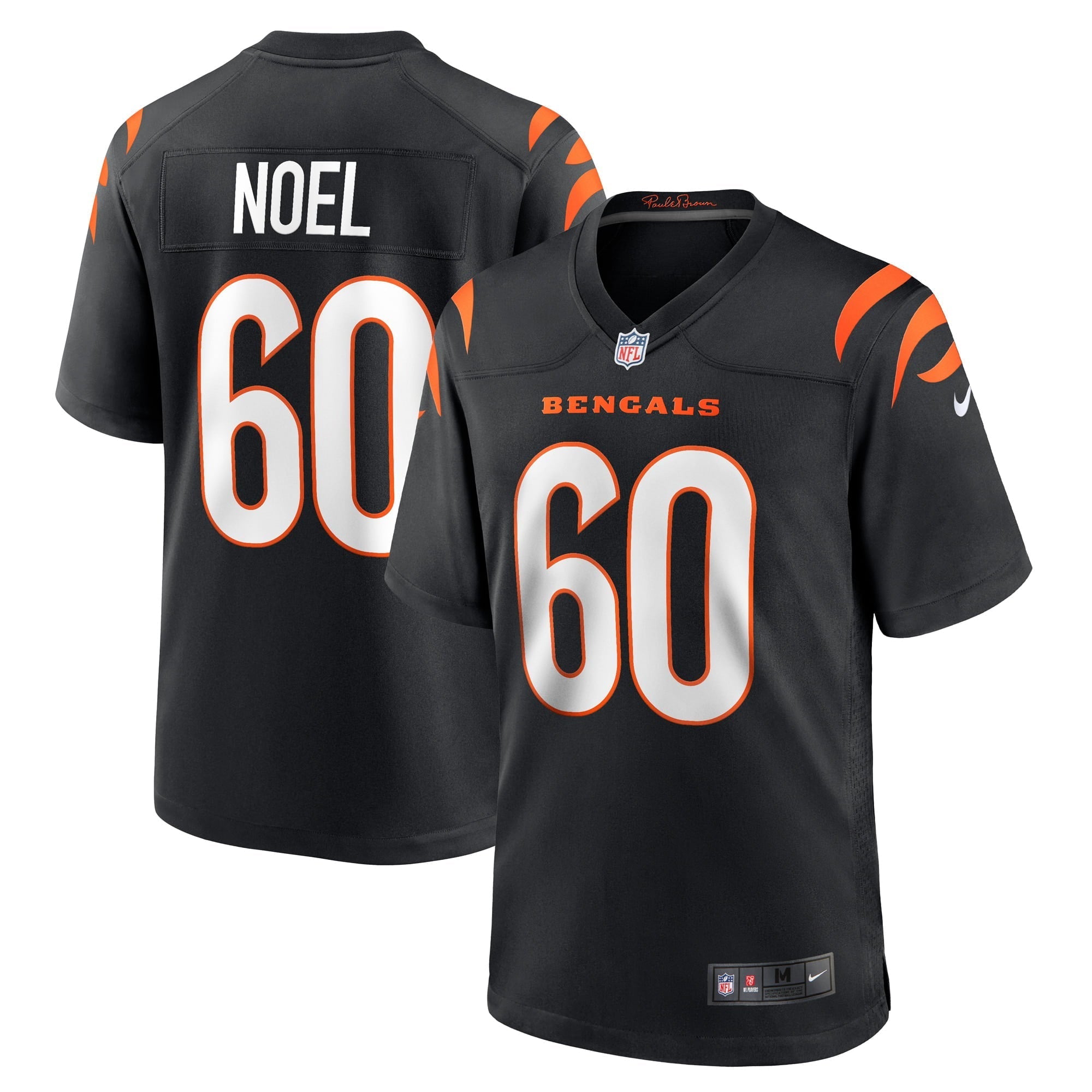 Men's Nike Desmond Noel Black Cincinnati Bengals Game Player Jersey