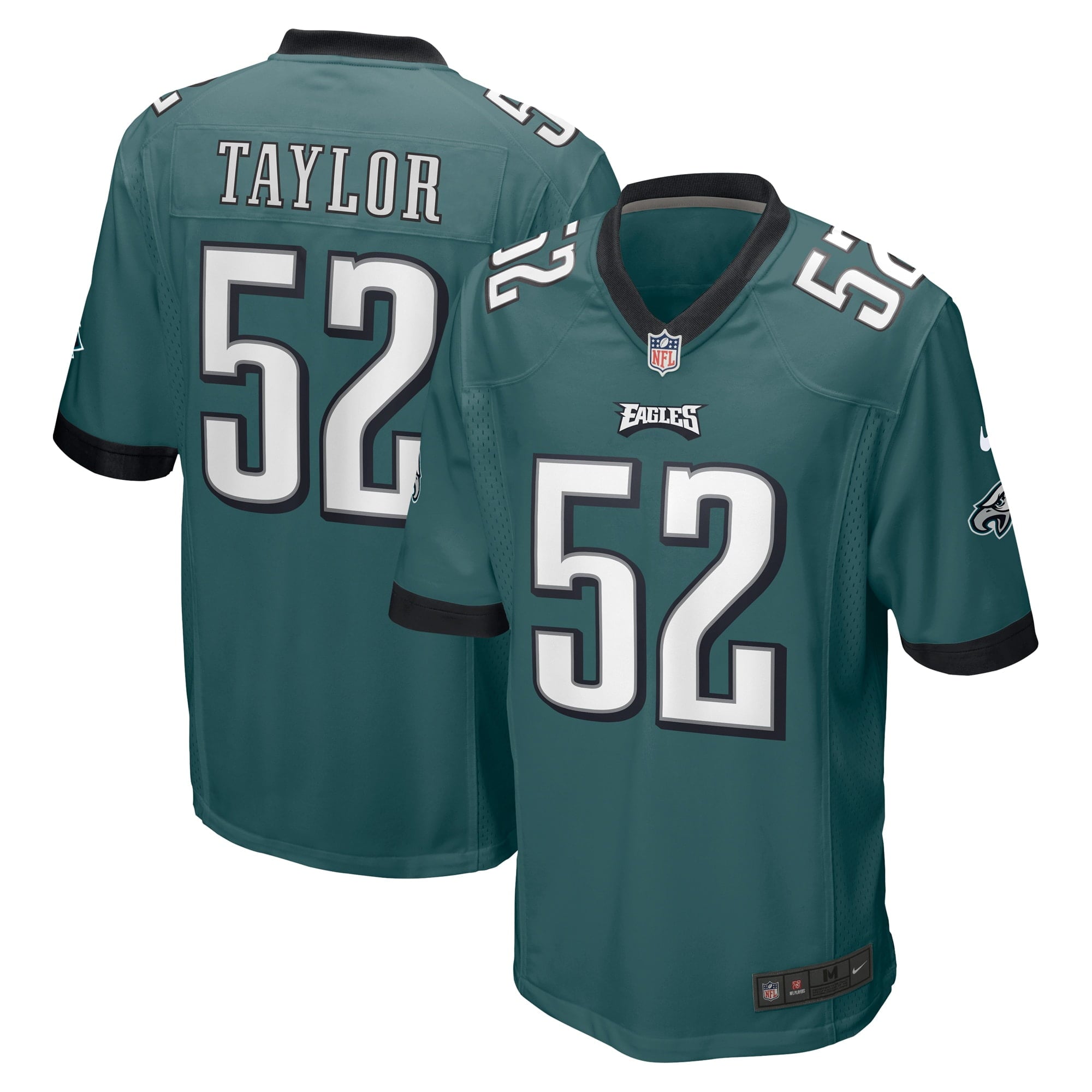 Men's Nike Davion Taylor Midnight Green Philadelphia Eagles Game Jersey