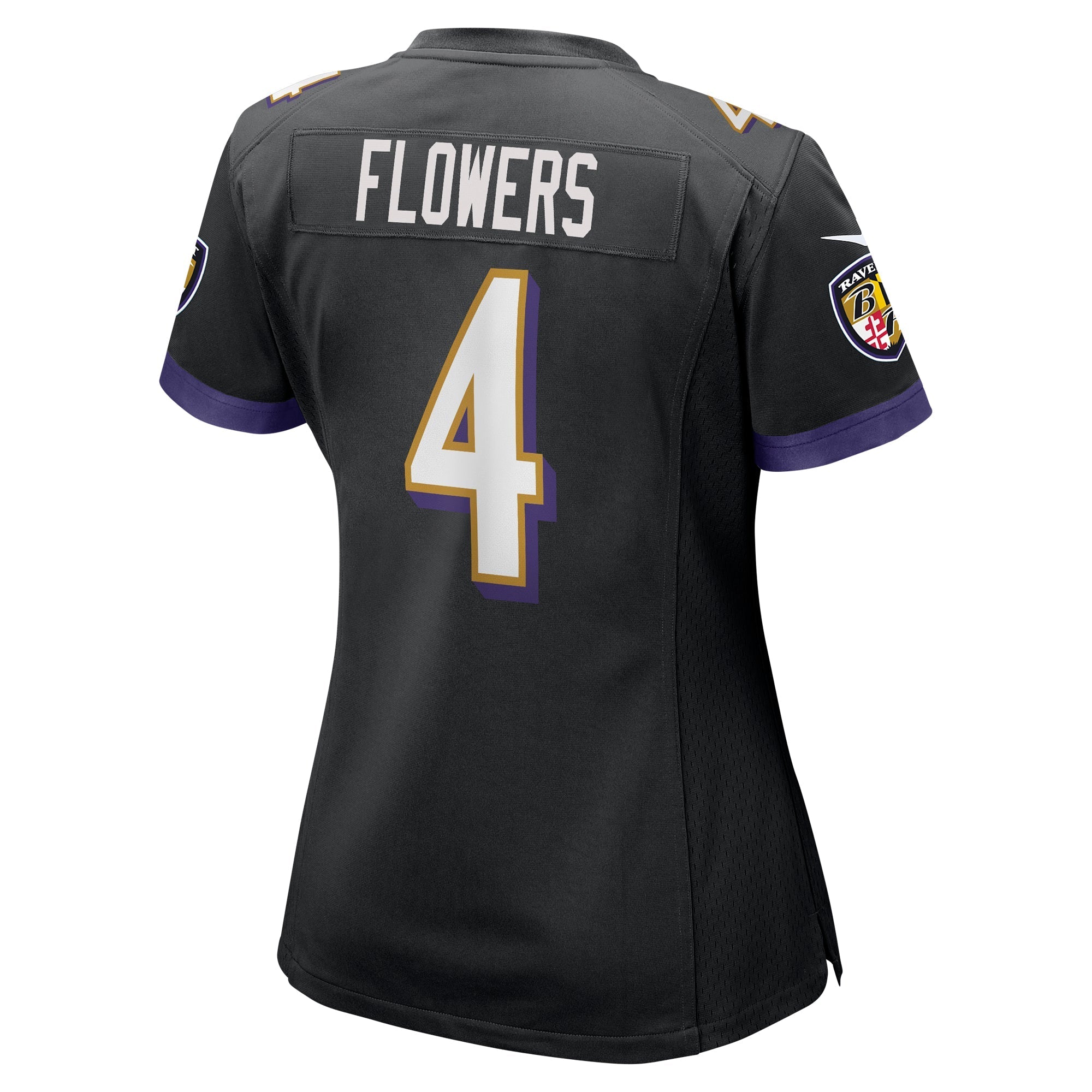 Women's Nike Zay Flowers Black Baltimore Ravens Team Game Jersey