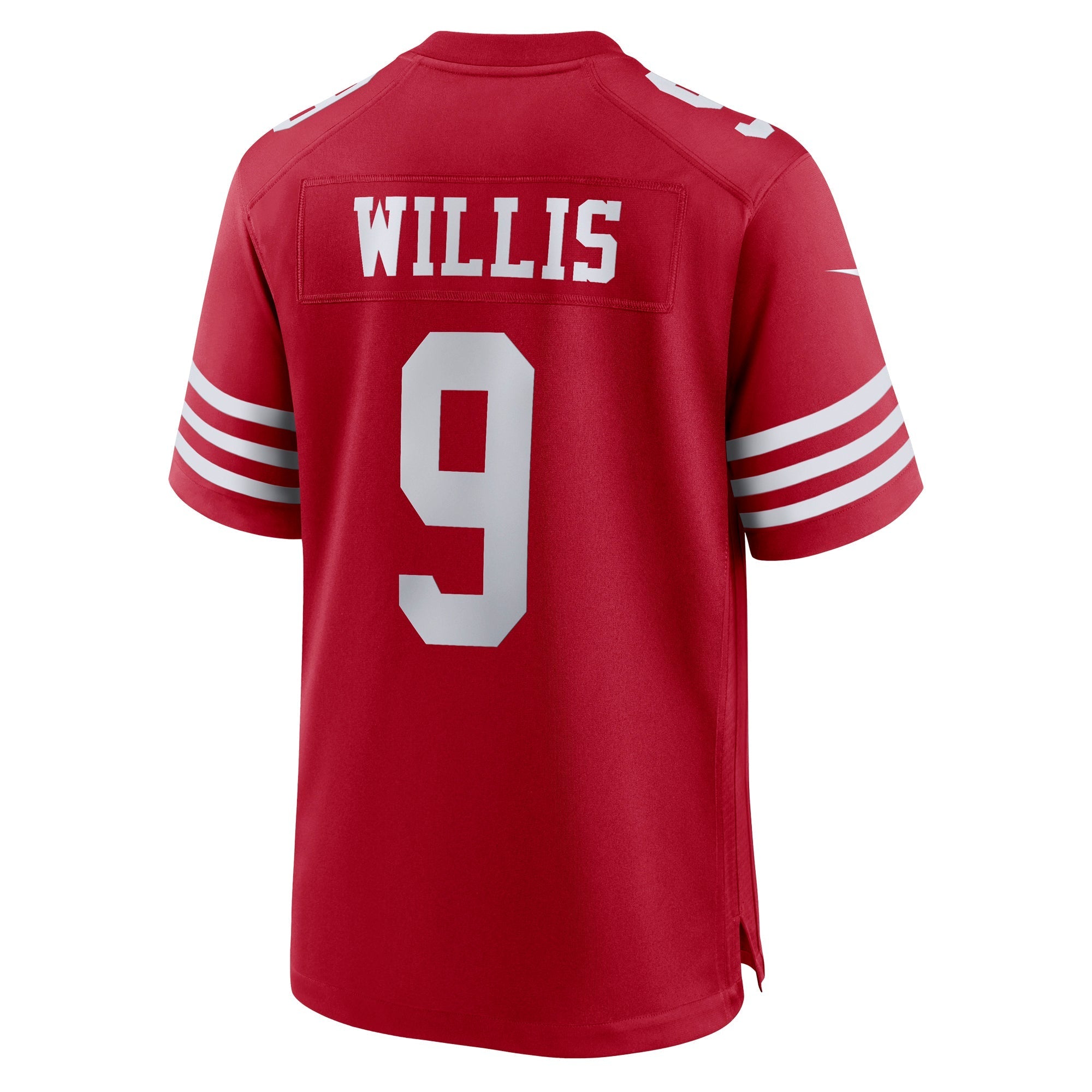 Men's Nike Brayden Willis Scarlet San Francisco 49ers Team Game Jersey
