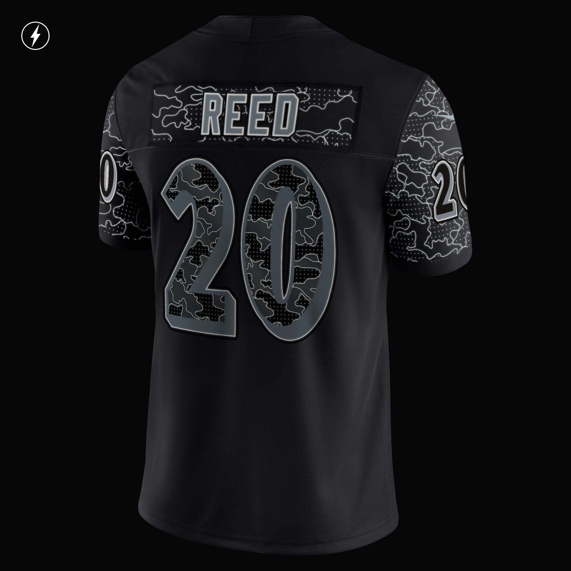 Men's Nike Ed Reed Black Baltimore Ravens Retired Player RFLCTV Limited Jersey
