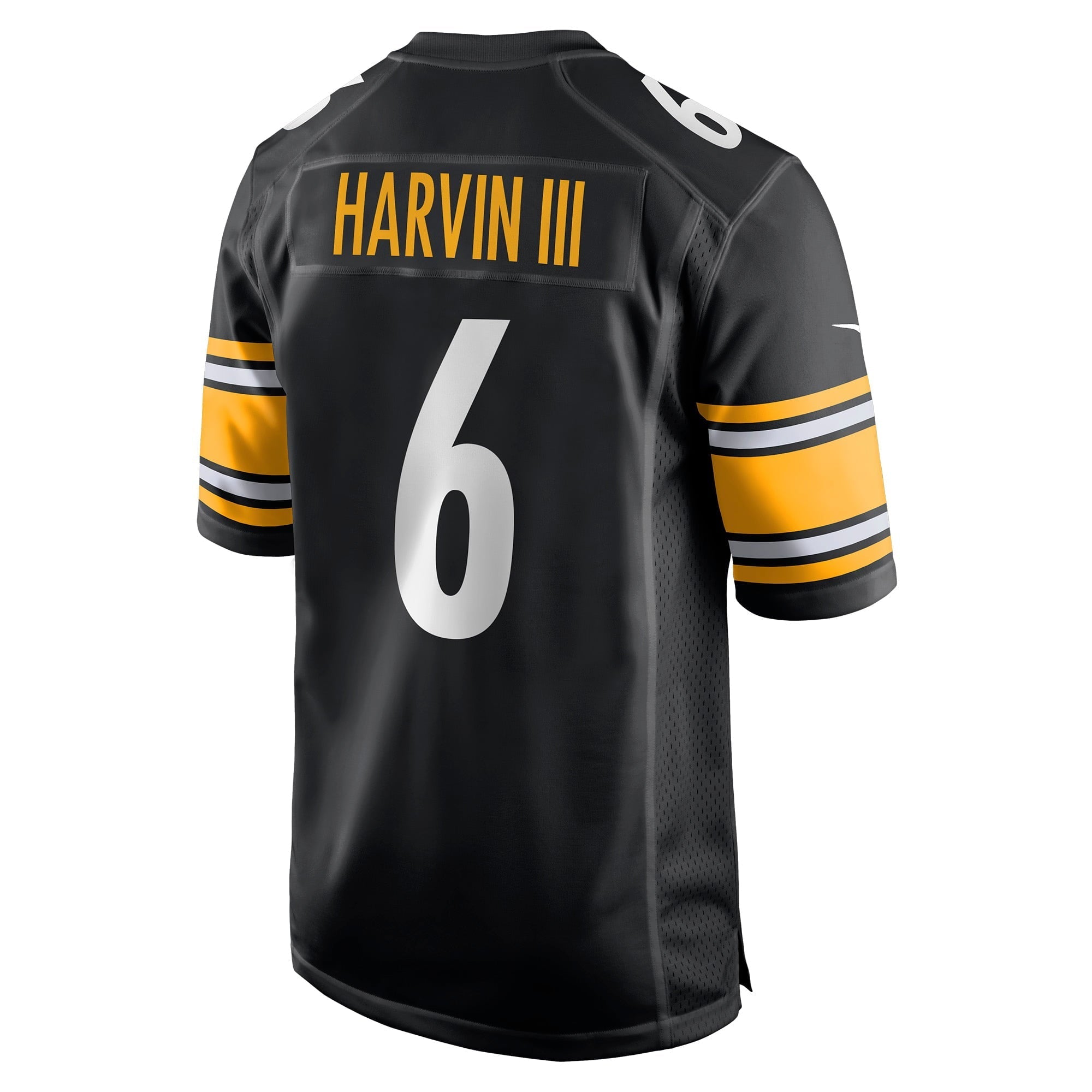 Men's Nike Pressley Harvin III Black Pittsburgh Steelers Game Jersey