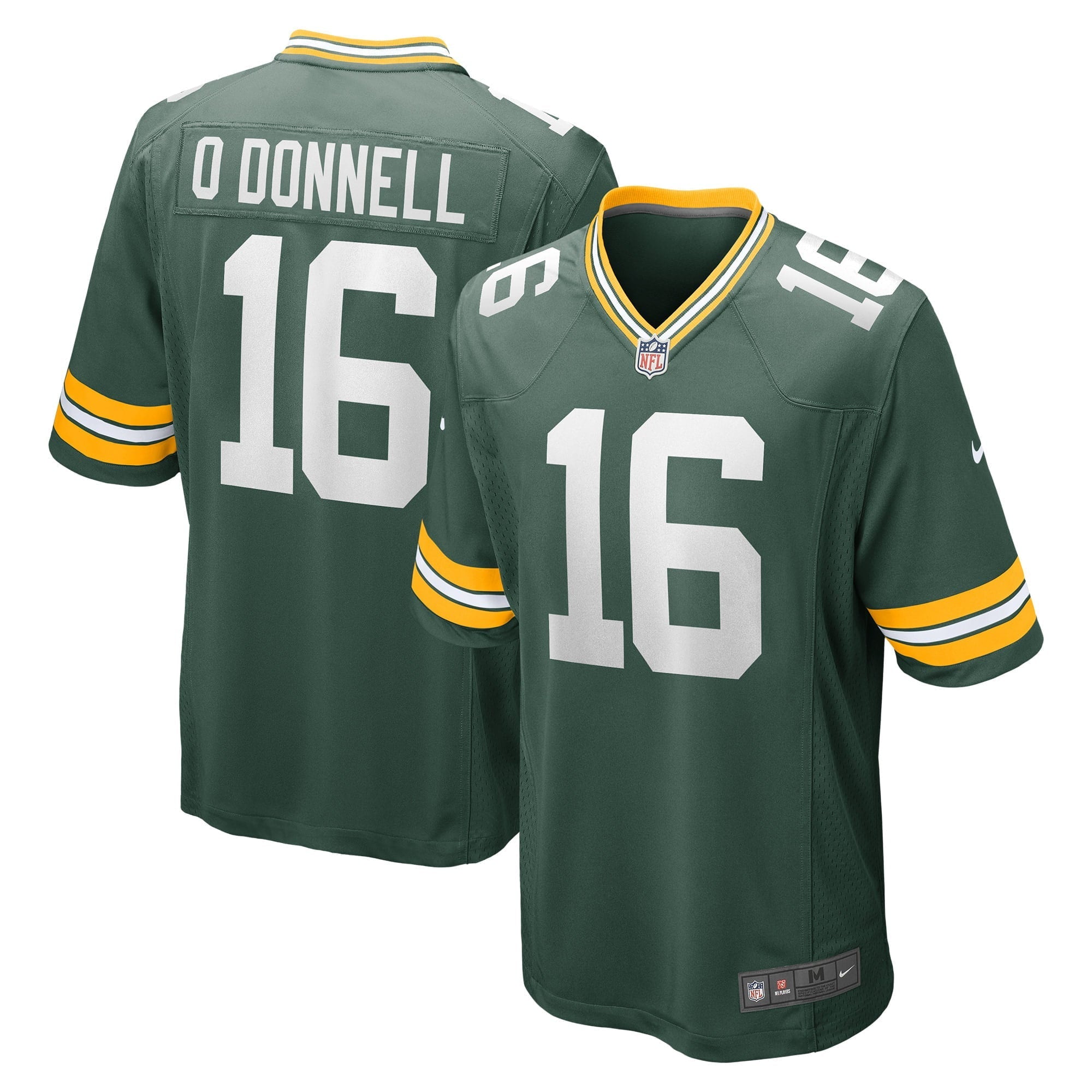 Men's Nike Pat O'Donnell Green Green Bay Packers Game Player Jersey