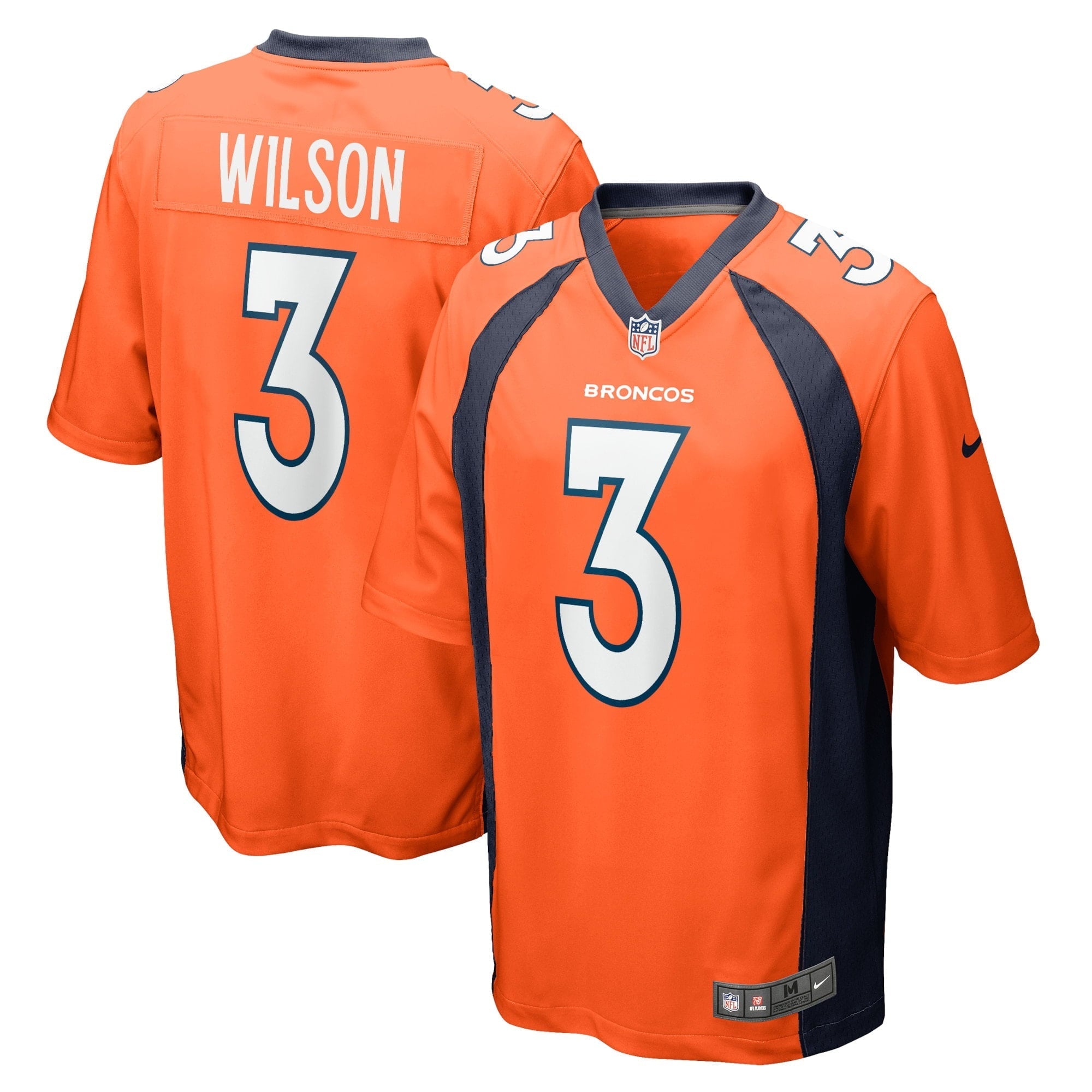 Youth Nike  Russell Wilson  Orange Denver Broncos Game Jersey
