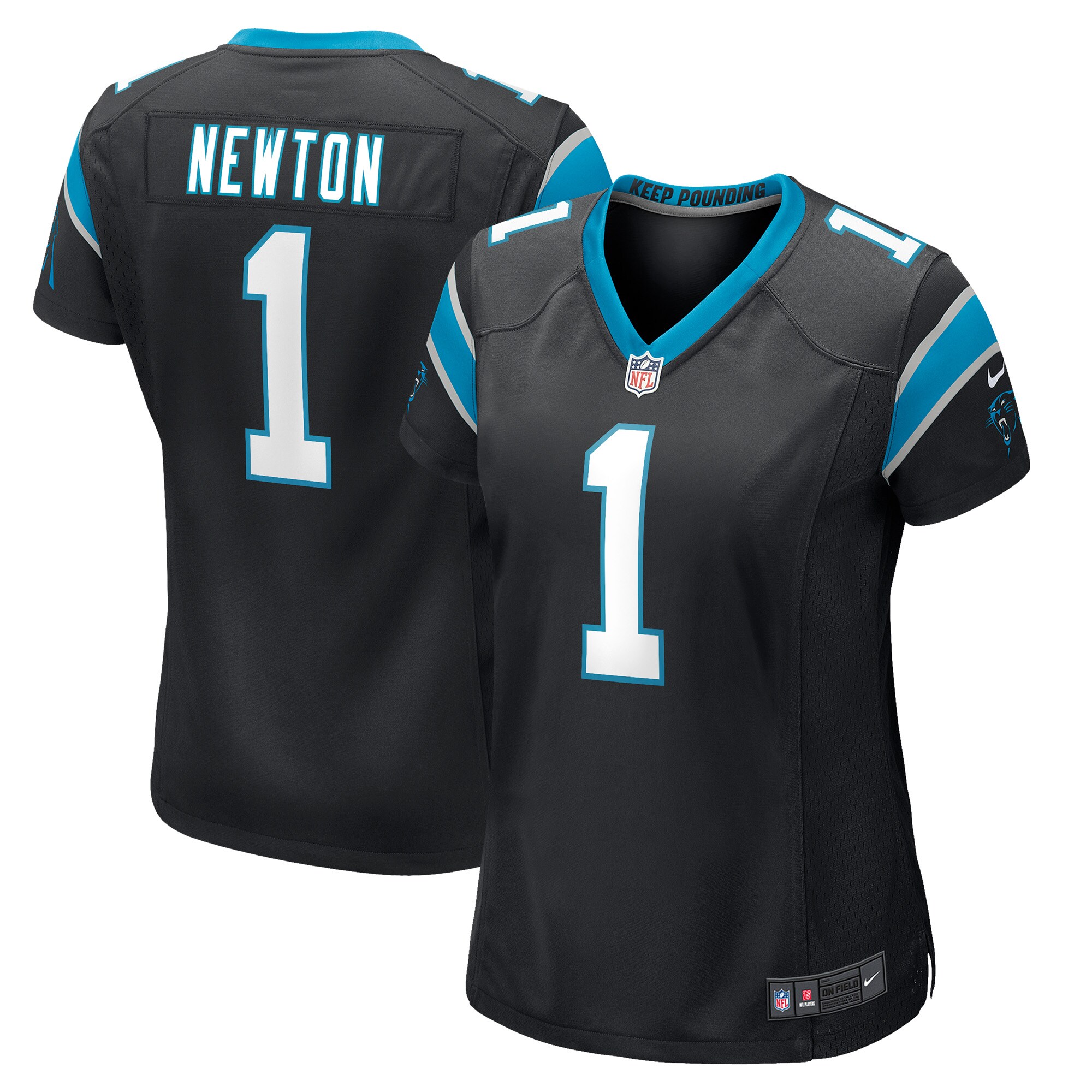 Cam Newton Carolina Panthers Nike Women's Player Game Jersey - Black