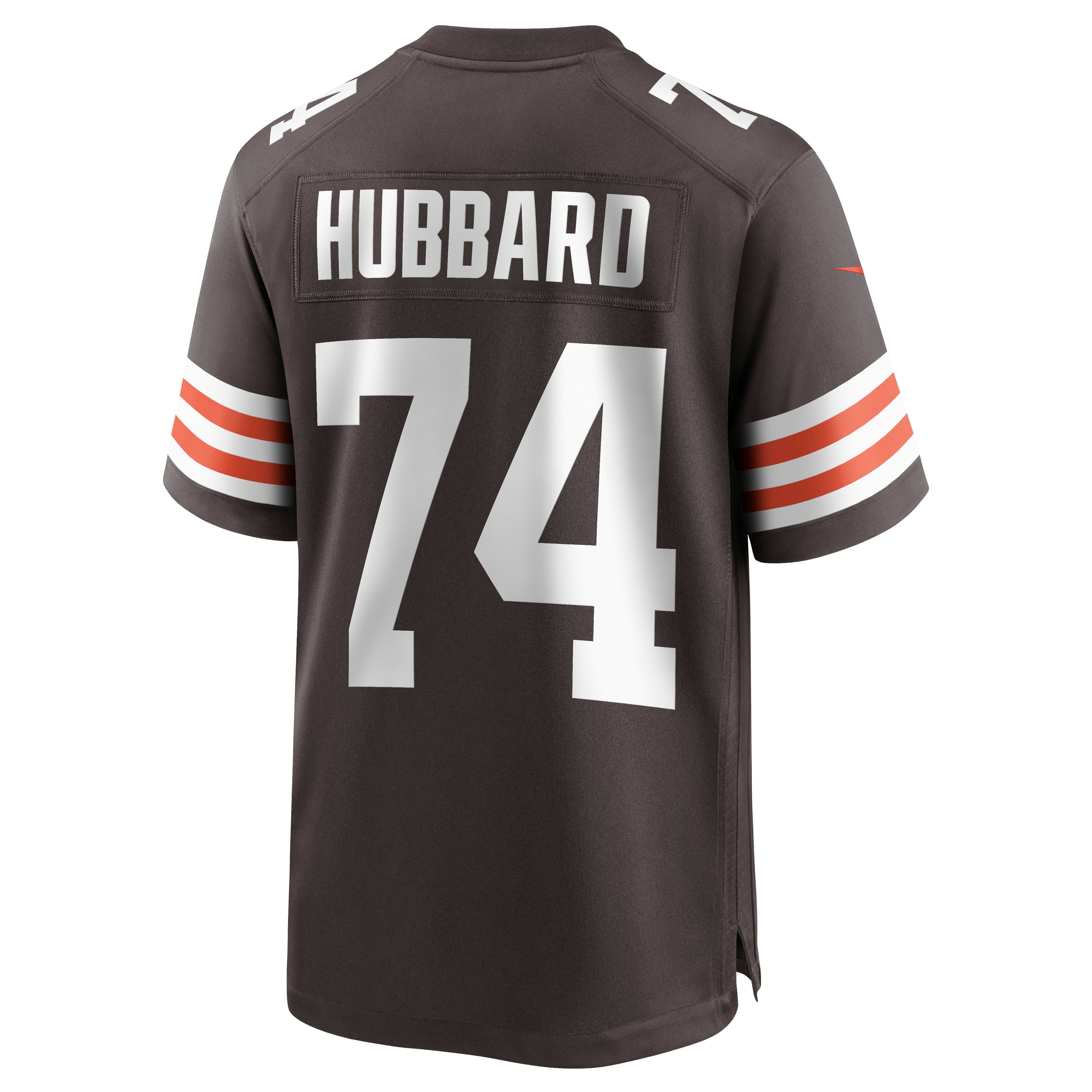 Men's Nike Chris Hubbard Brown Cleveland Browns Game Jersey