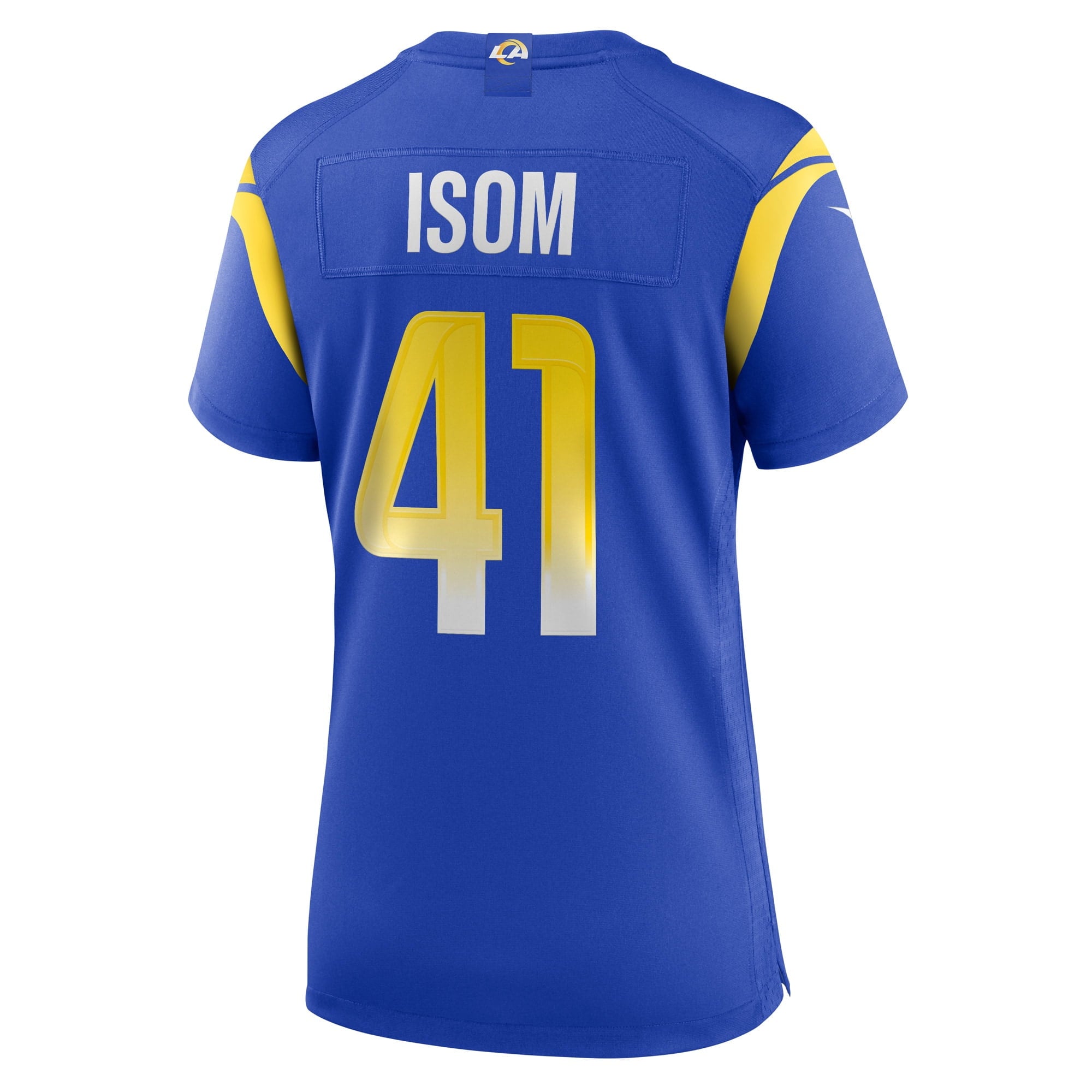Women's Nike Dan Isom Royal Los Angeles Rams Game Player Jersey