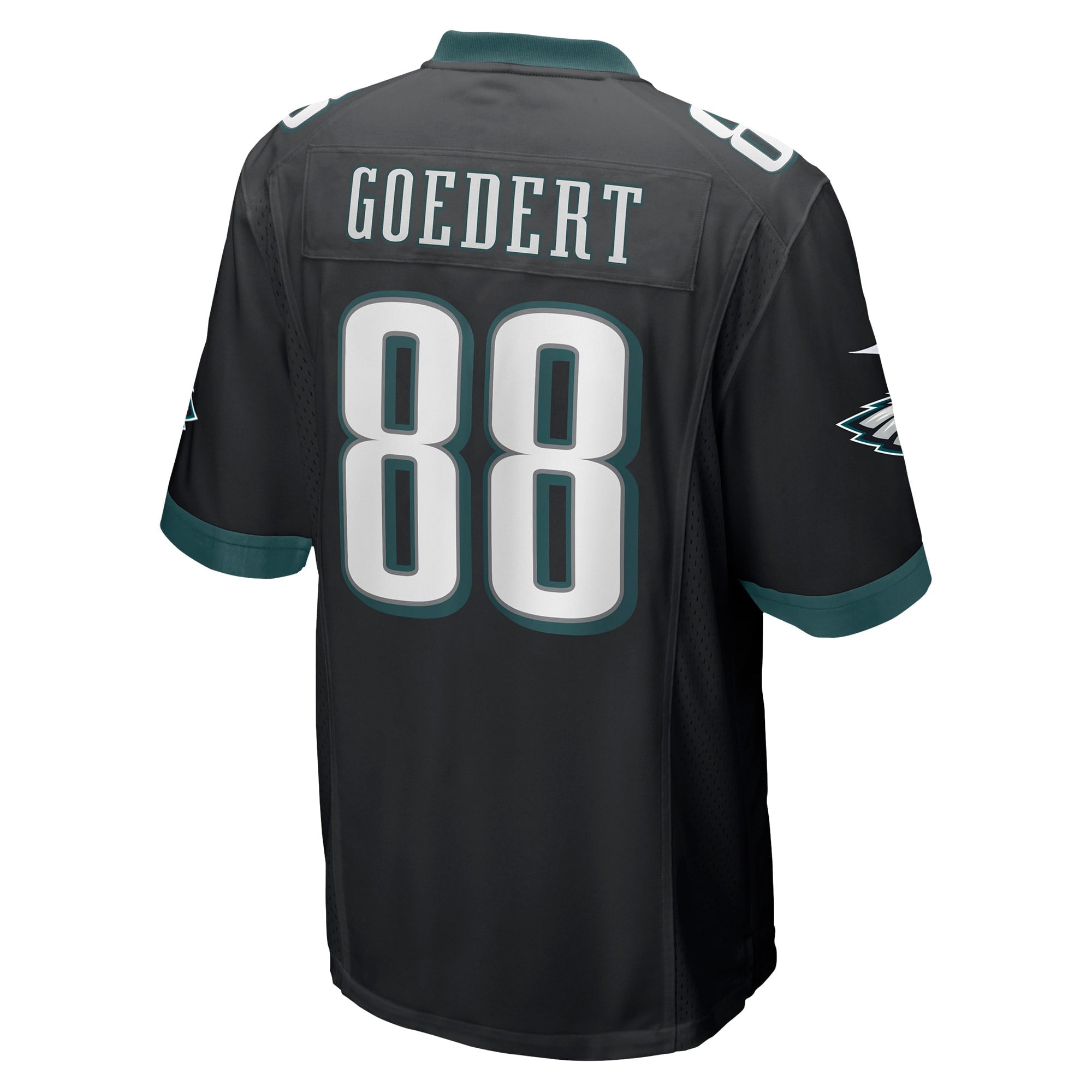 Men's Nike Dallas Goedert Black Philadelphia Eagles Game Jersey