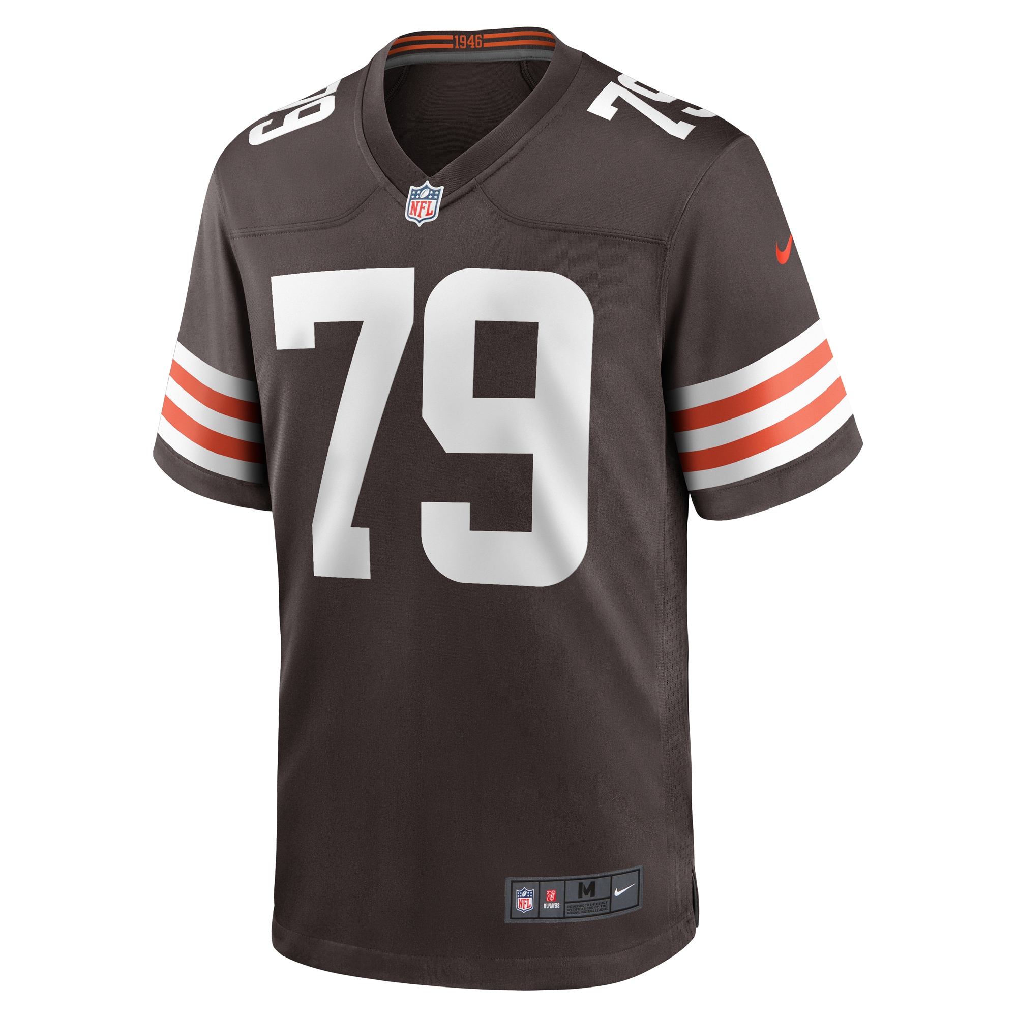 Dawand Jones Cleveland Browns Nike Team Game Jersey -  Brown