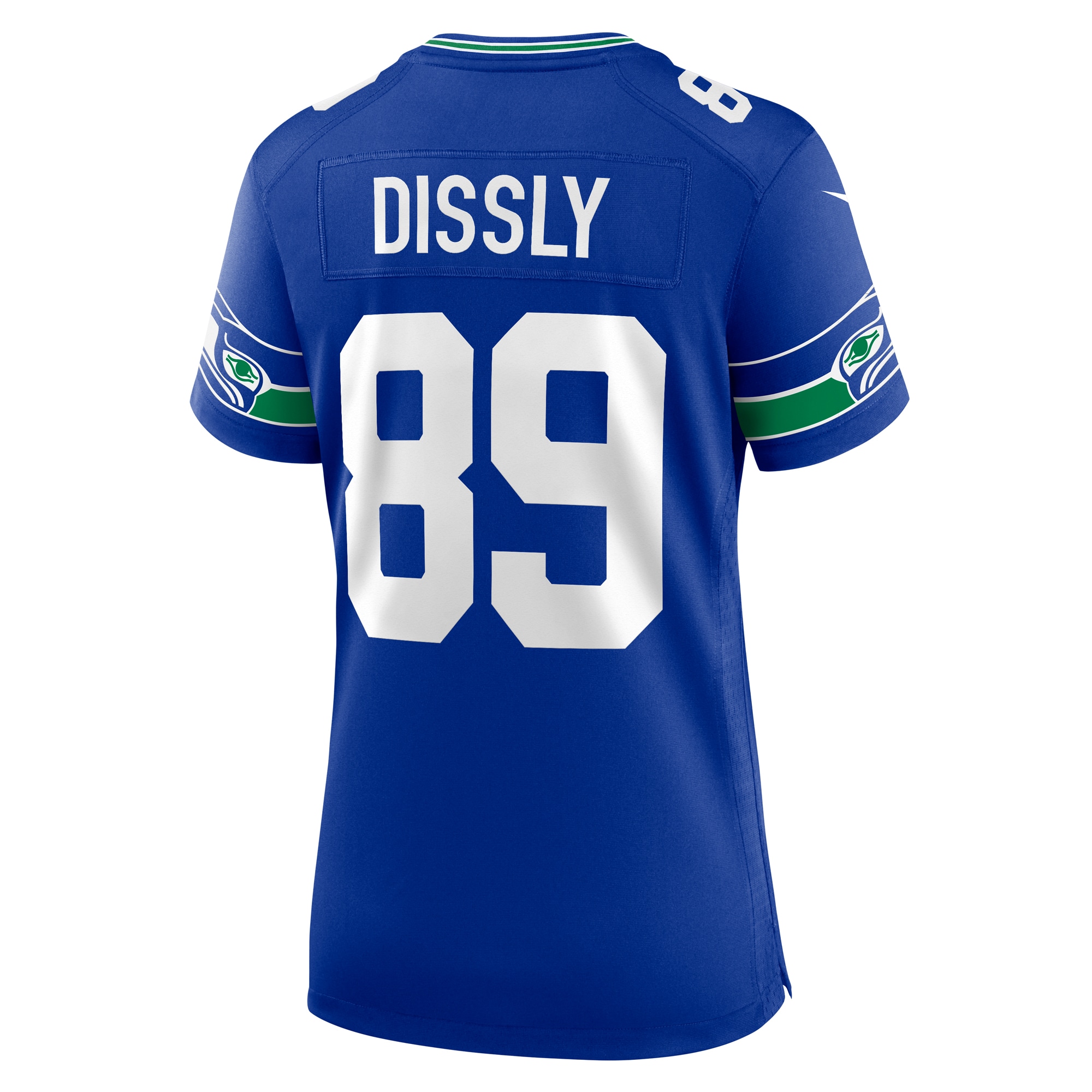 Will Dissly Seattle Seahawks Nike Women's Throwback Player Game Jersey - Royal