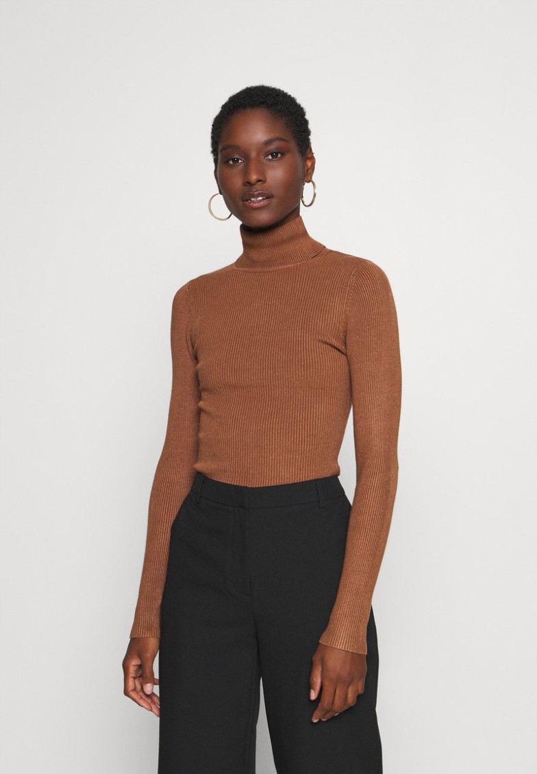 Clearance Anna Field TURTLE NECK – Jersey De Punto – Brown, Mujer L