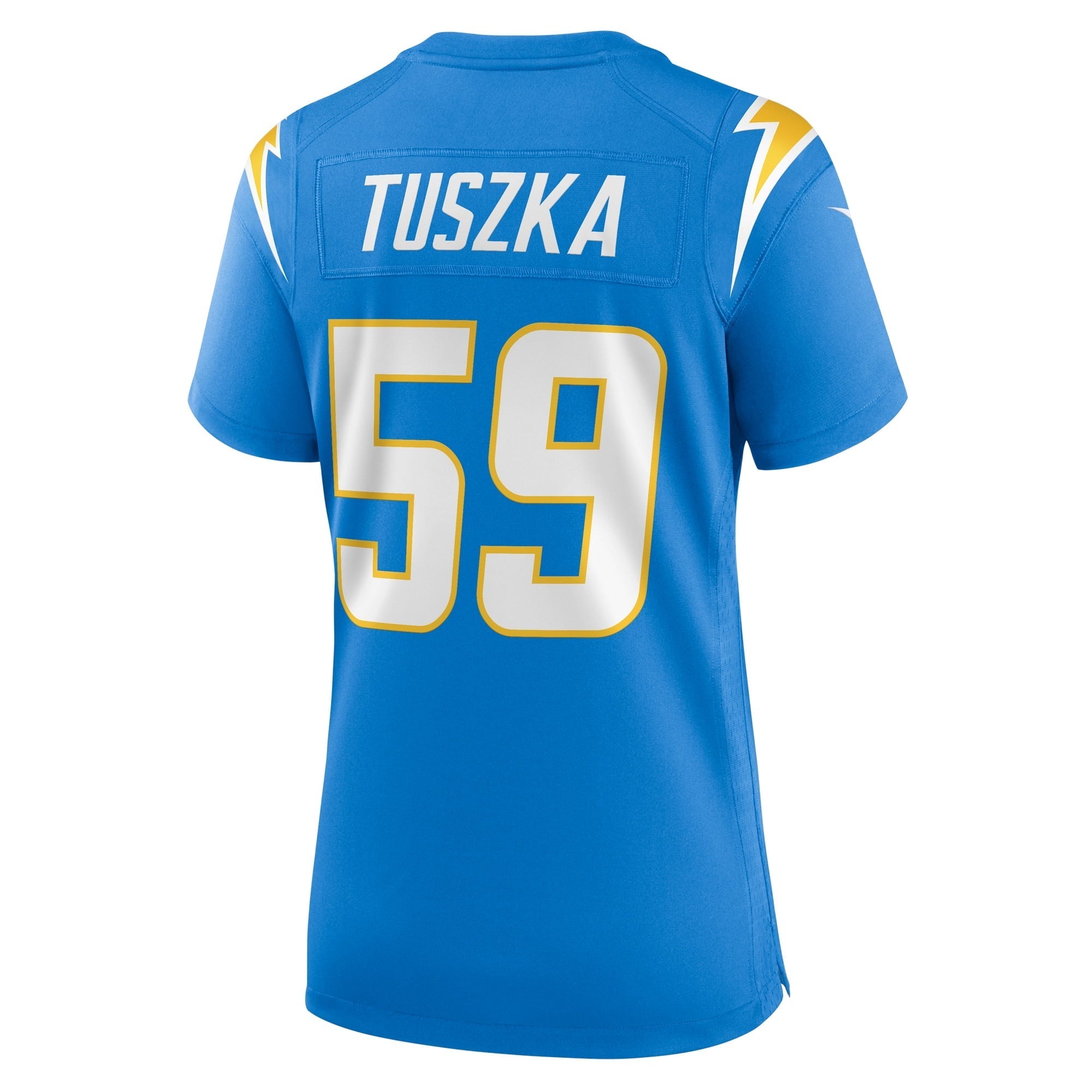 Women's Nike Derrek Tuszka Powder Blue Los Angeles Chargers Home Game Player Jersey