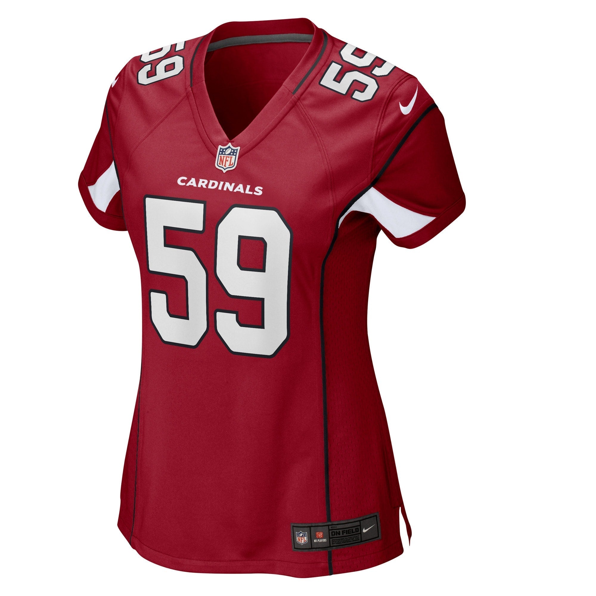 Women's Nike Nick Vigil Cardinal Arizona Cardinals Game Player Jersey