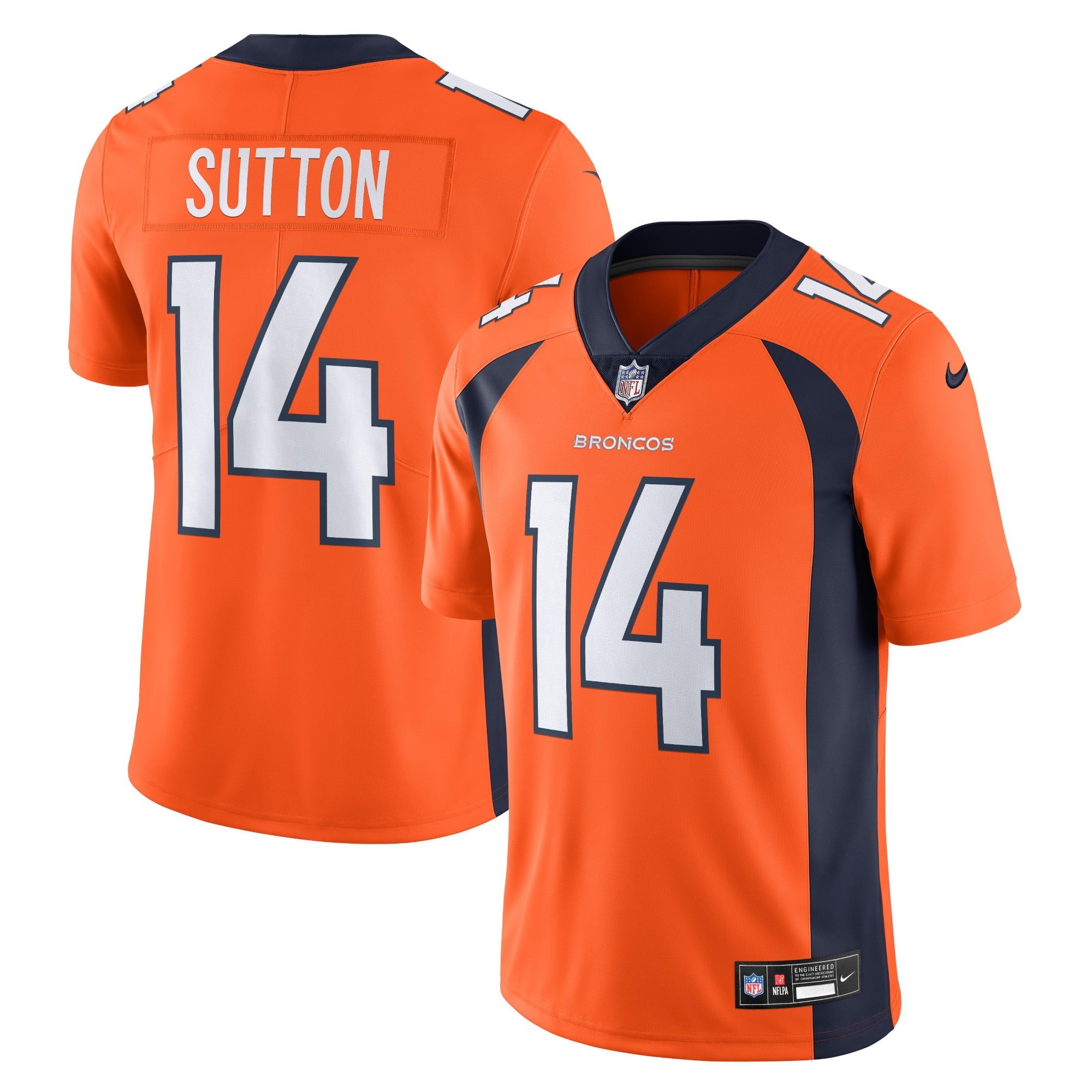 Men's Nike Courtland Sutton Orange Denver Broncos  Vapor Untouchable Limited Jersey