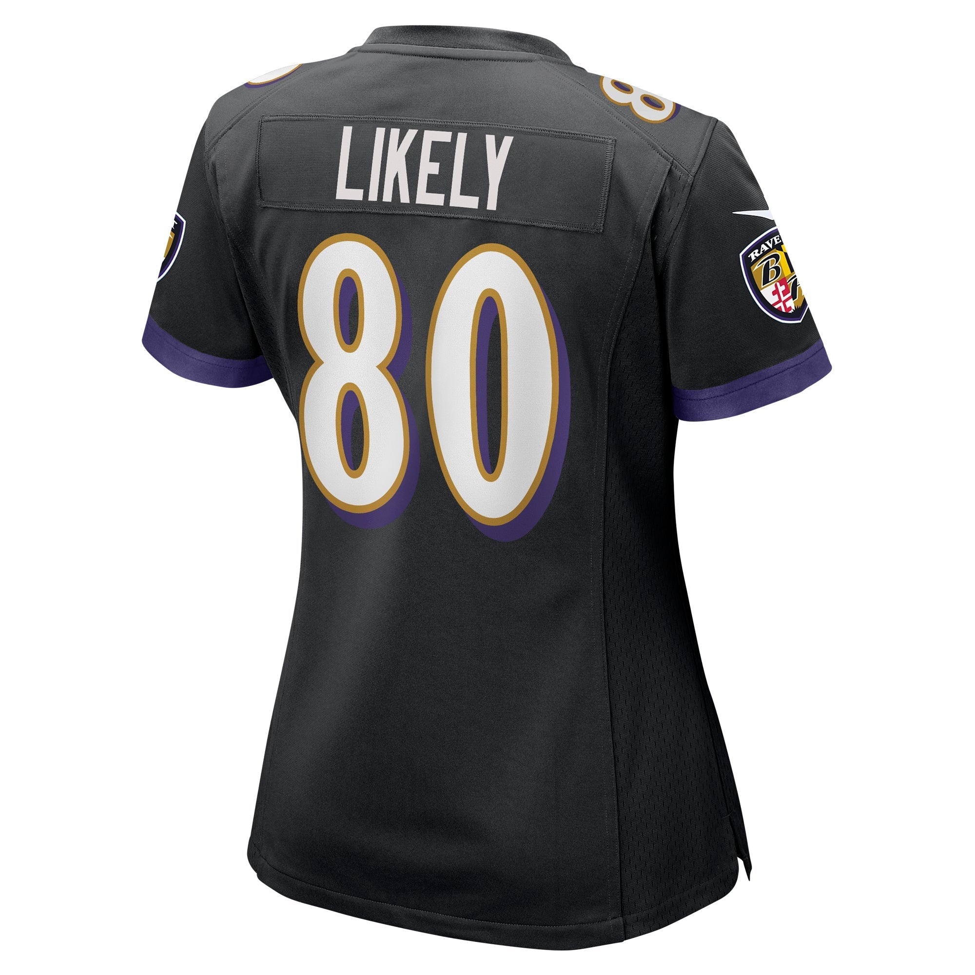 Women's Nike Isaiah Likely Black Baltimore Ravens Alternate Game Jersey